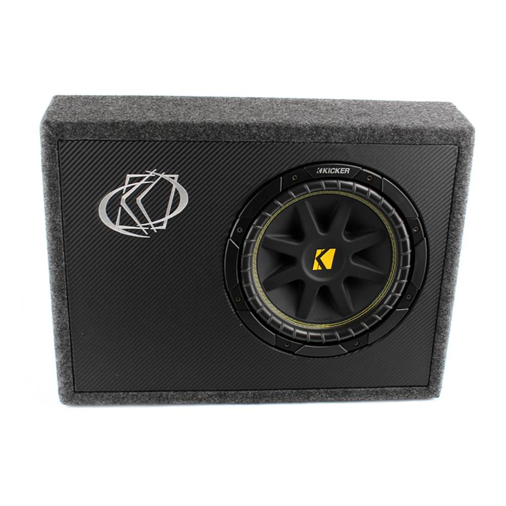 KICKER TC10 10" 300W Loaded Single Car Audio Subwoofer + Enclosure (Open Box)