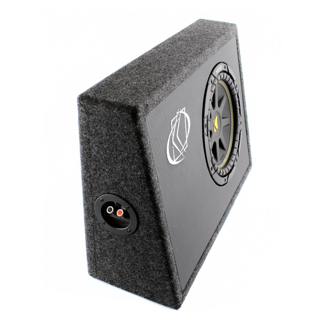 KICKER TC10 10" 300W Loaded Single Car Audio Subwoofer + Enclosure (Open Box)