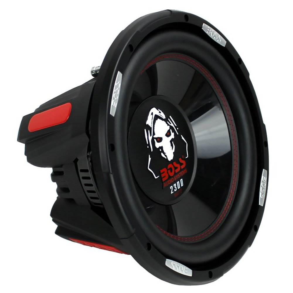 QPower Dual 12 Inch Vented Ported Sub Box w/ Boss Audio Phantom Audio Subwoofer