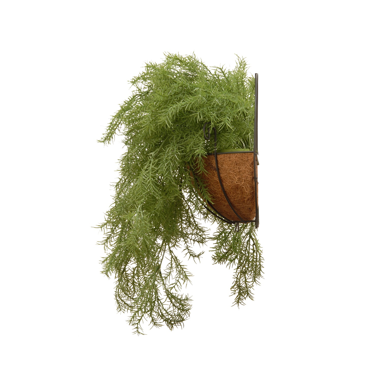 National Tree Company 20 Inch Artificial Pine Branch Hanging Plant with Basket - VMInnovations