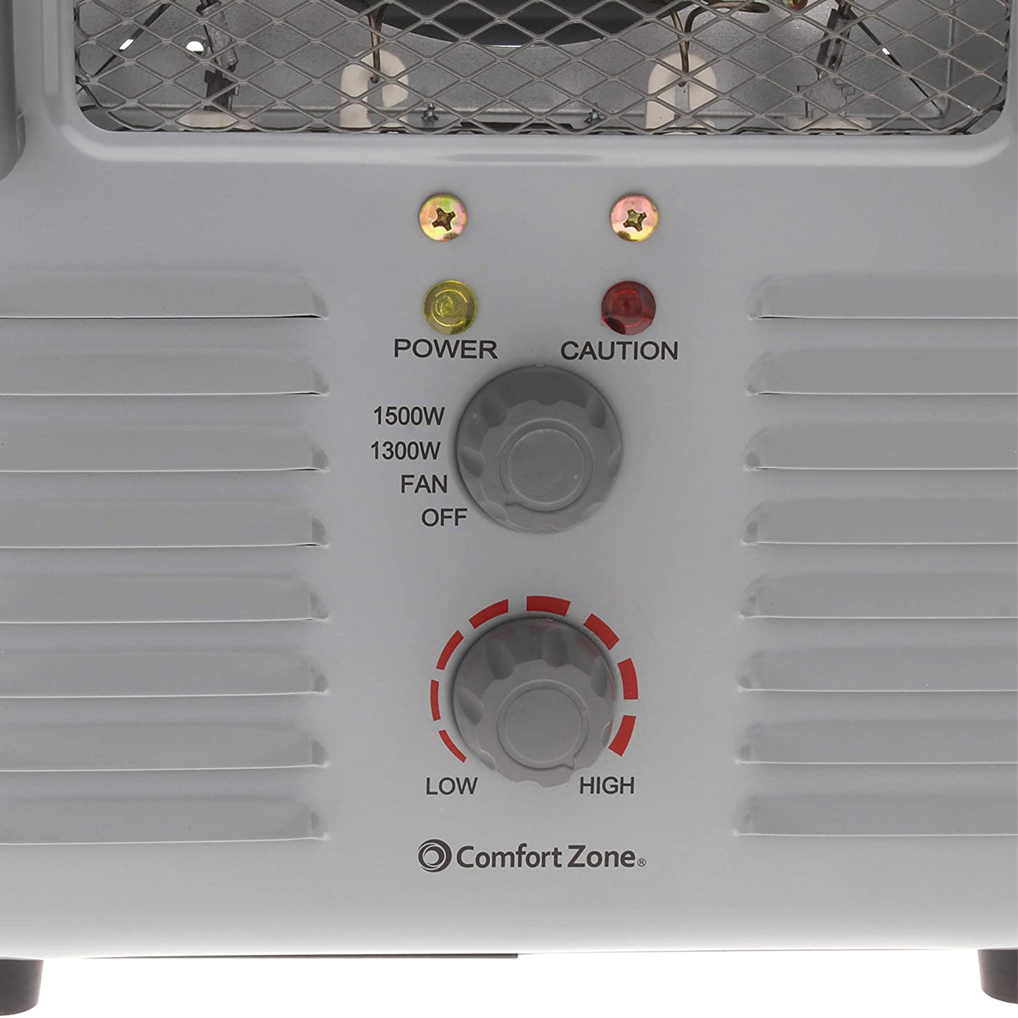 Comfort Zone Compact Electric Utility Space Heater Personal Fan, Gray (Used)