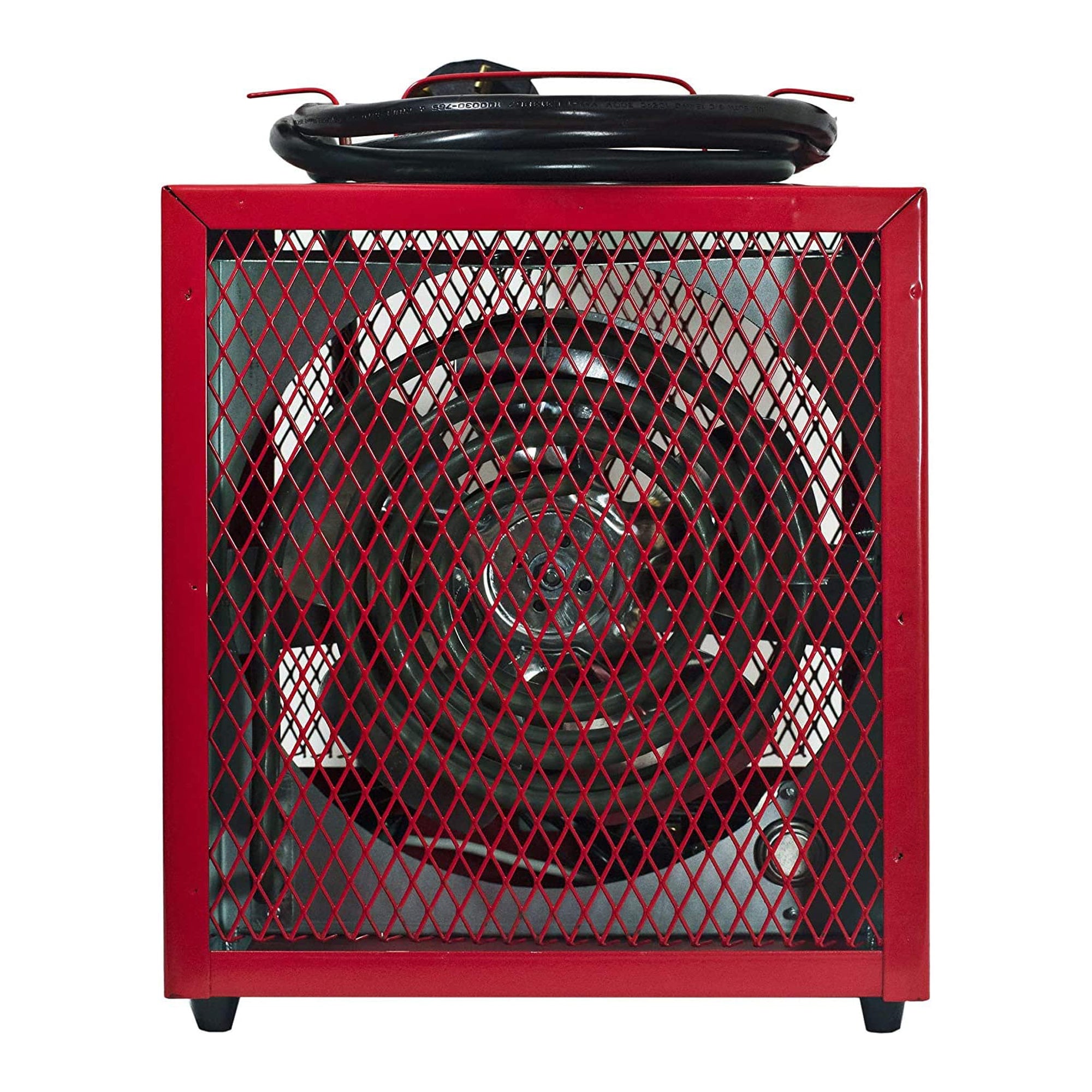 Comfort Zone Large Fan Forced Industrial Workshop Space Heater, Red (Open Box)