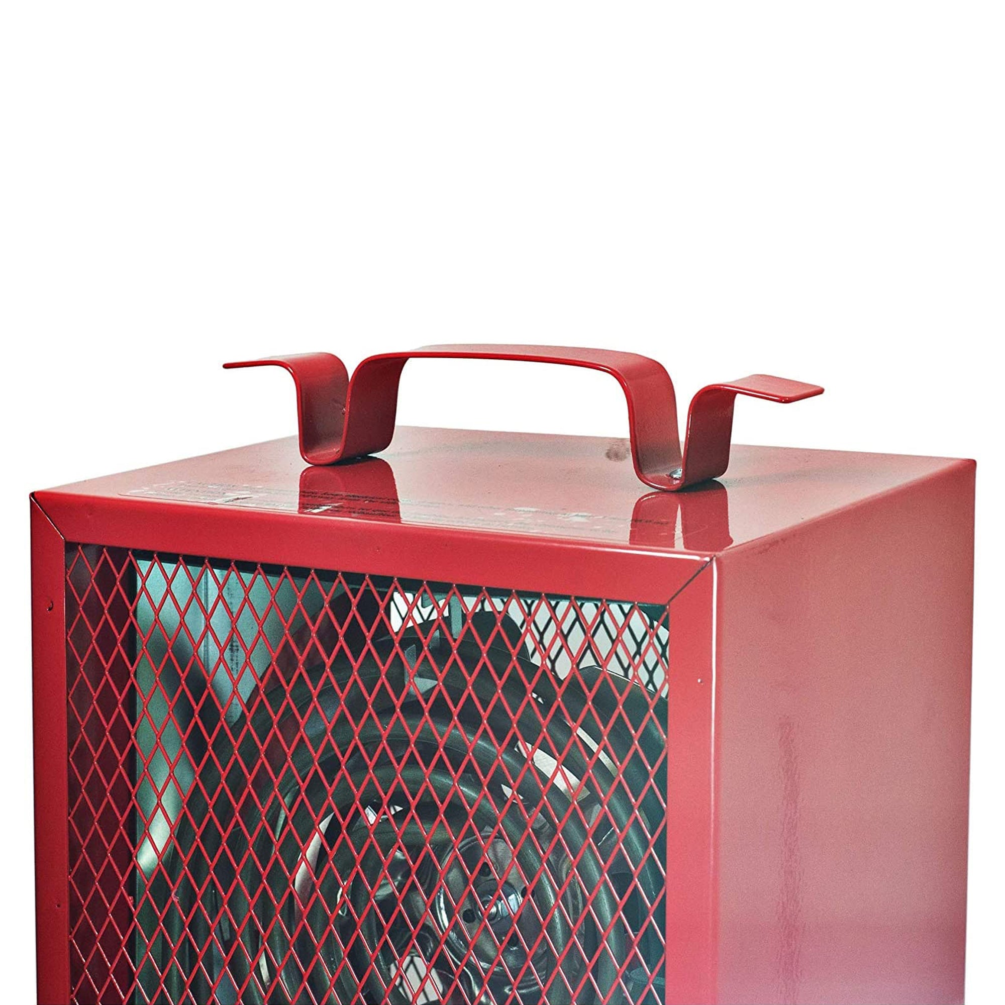 Comfort Zone Large Fan Forced Industrial Workshop Space Heater, Red (Open Box)