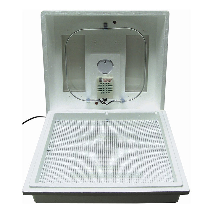 Farm Innovators 2100 Still Air Incubator w/ Reliable Temperature Settings, White - VMInnovations