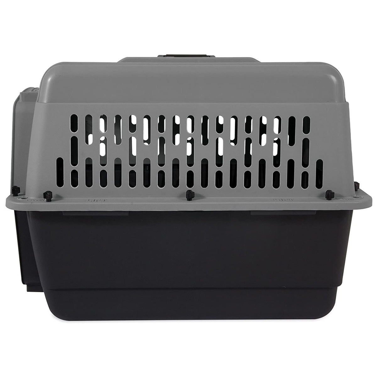Aspen Pet Porter 26 Inch Hard Sided Travel Crate Carrier Kennel, Black and Gray