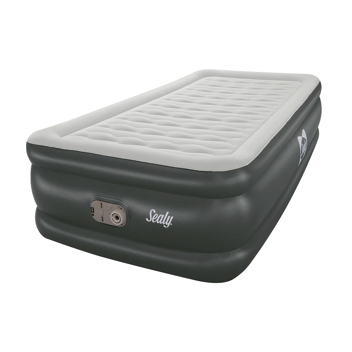 Sealy Tritech Twin Sized 18" Air Mattress Bed 2 Person w/Built-In AC Pump & Bag
