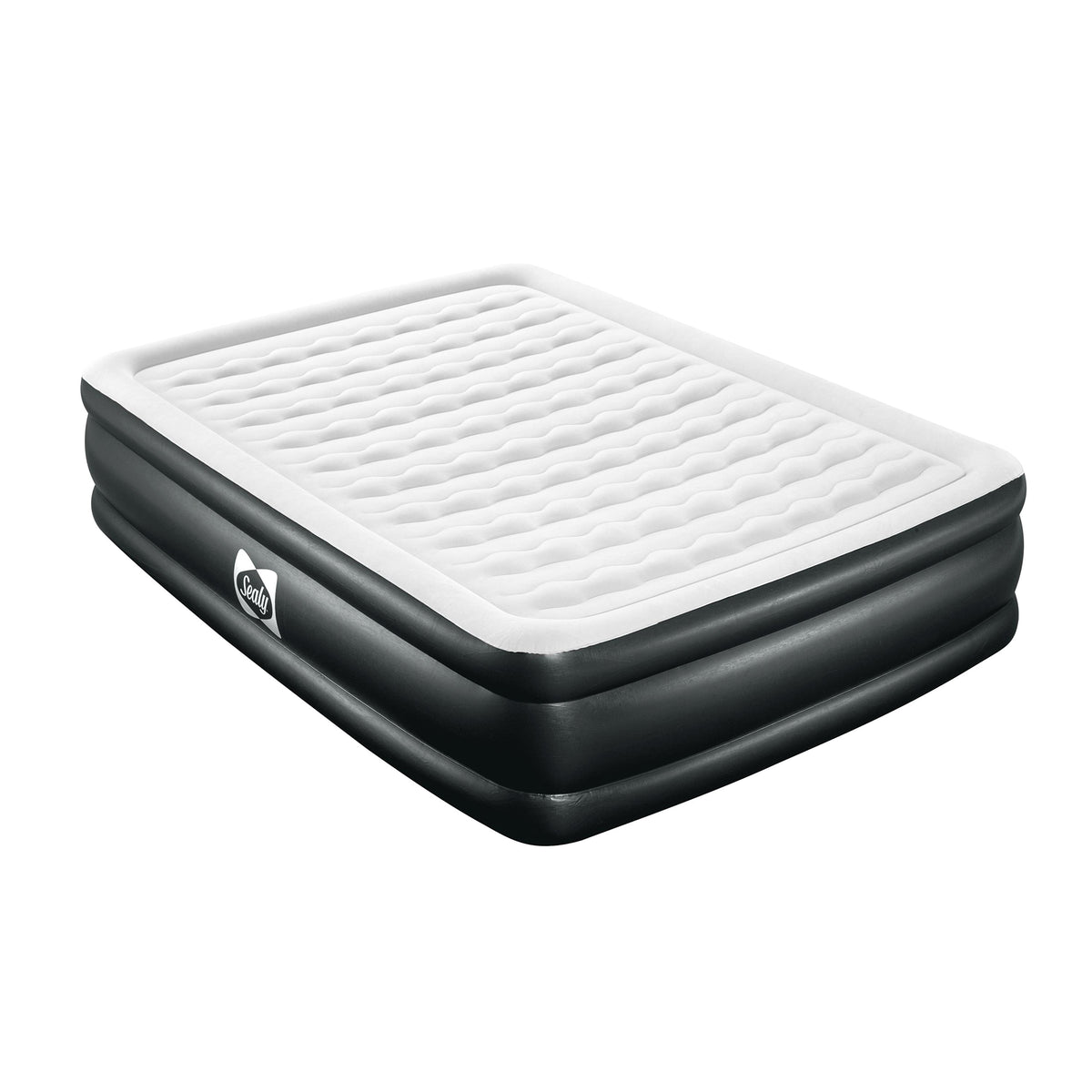 Sealy 94054E-BW Tritech 18 Inch Inflatable Mattress Queen Airbed with Air Pump (For Parts)