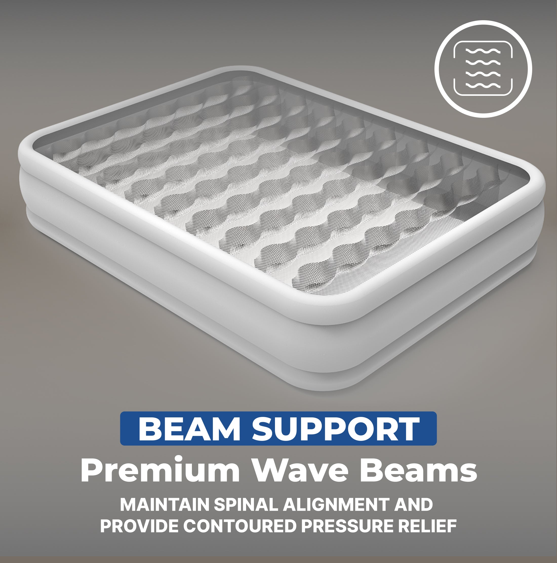 Sealy Tritech 20 Inch Built-In Pump Inflatable Mattress Queen Airbed (Open Box) - VMInnovations