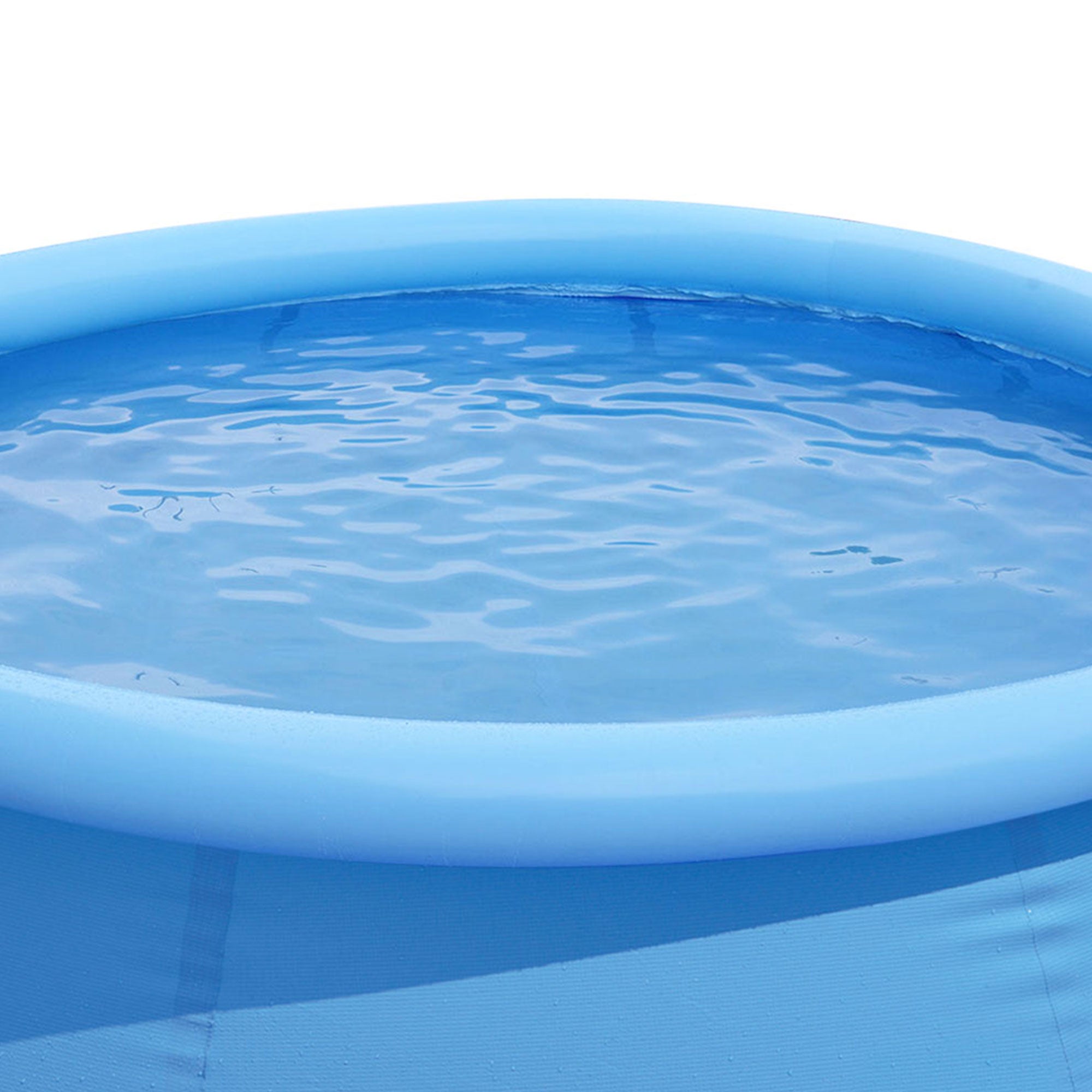 JLeisure 8 Ft x 25" Prompt Set Inflatable Outdoor Backyard Pool, Blue (Open Box)