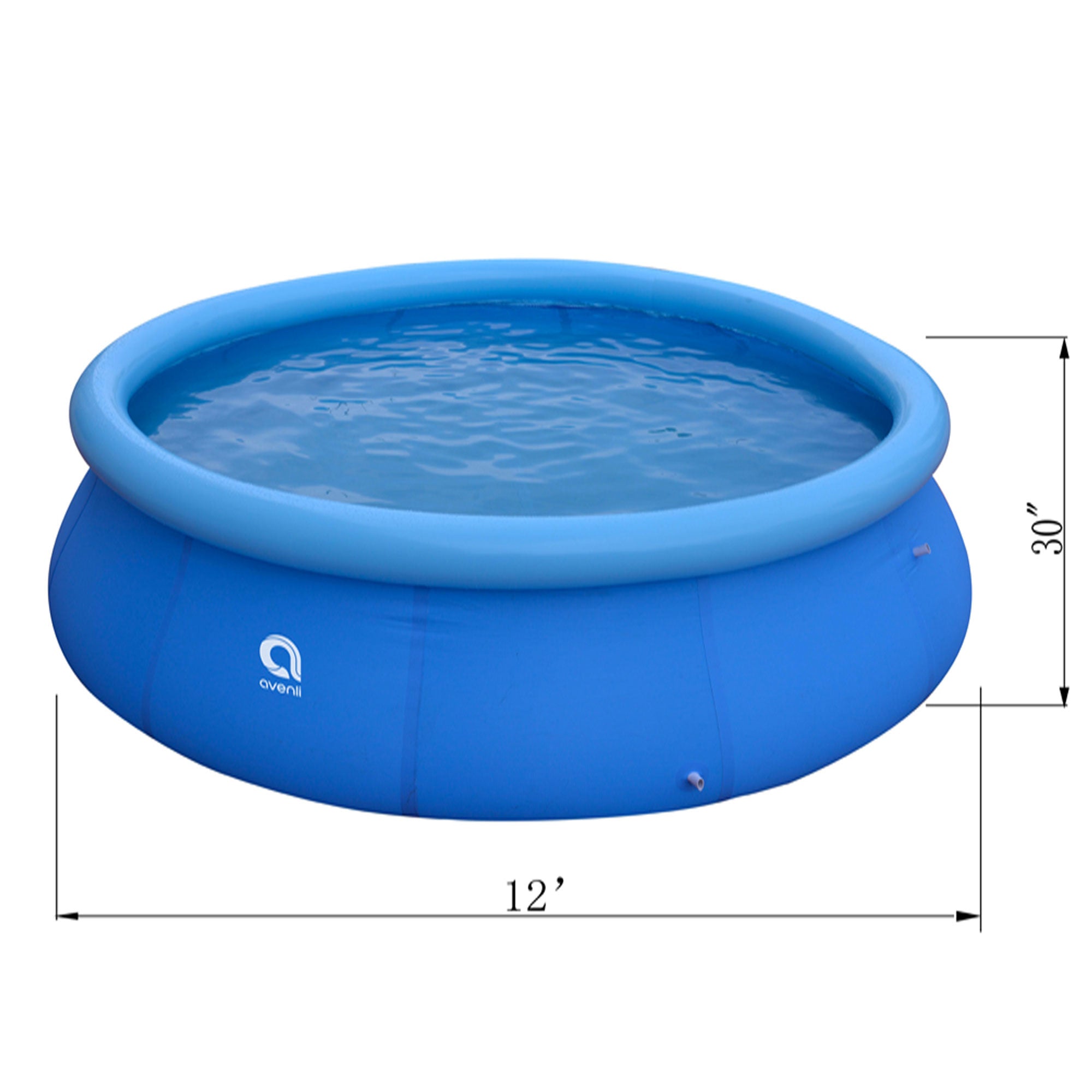 JLeisure 17808 12 Ftx30" Prompt Set Inflatable Backyard Pool (Open Box) - VMInnovations