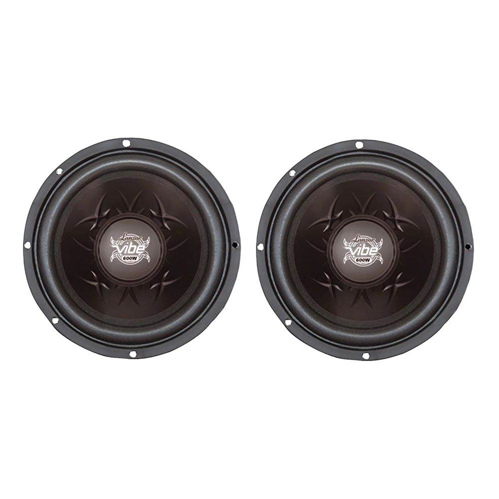 Lanzar Vibe VW64 6.5 Inch 600 Watt 4 Ohm Single Voice Coil Car Subwoofer (Pair)