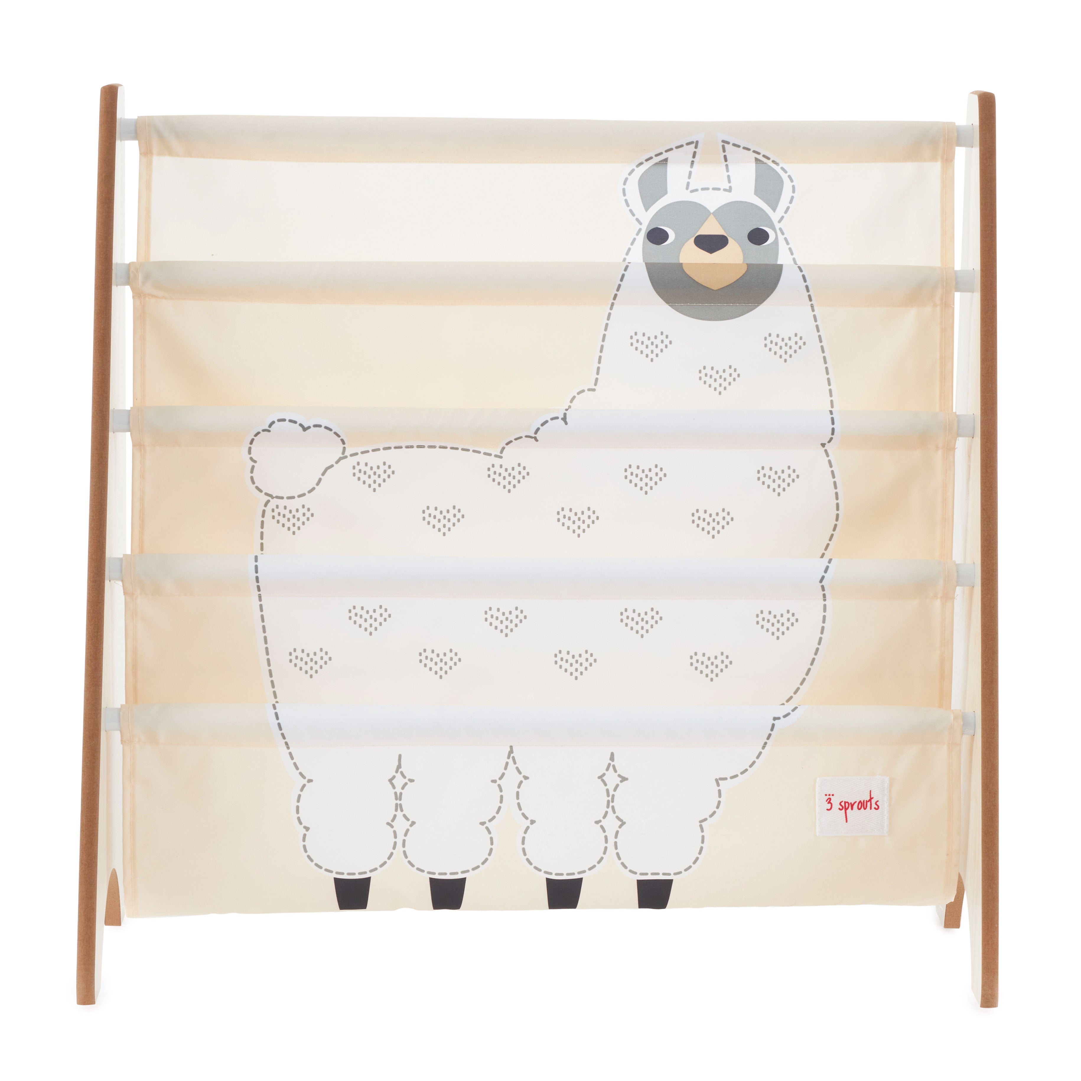 3 Sprouts URKLLM Kids Storage Organizer Baby Room Bookcase Furniture, Llama - VMInnovations