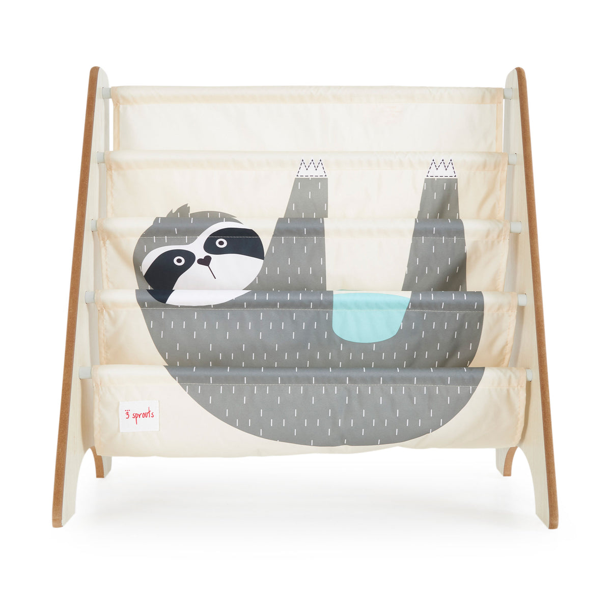 3 Sprouts URKSLO Kids Storage Organizer Baby Room Bookcase Furniture, Sloth