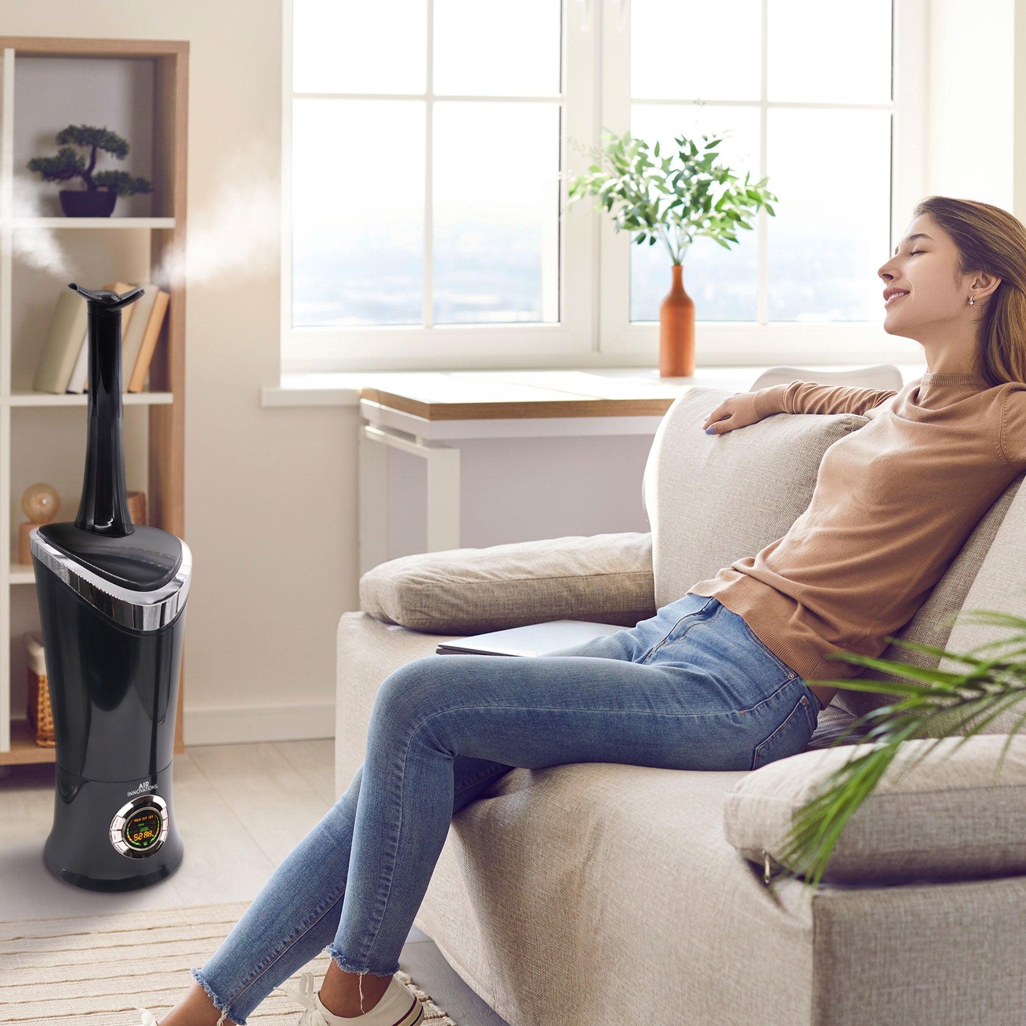 Air Innovations Ultrasonic Cool Mist Aromatherapy Humidifier, Black (For Parts) - VMInnovations