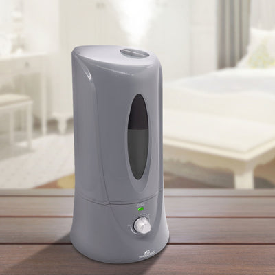 Air Innovations 1.1 Gallon Cool Mist Humidifier for Medium Rooms, Platinum