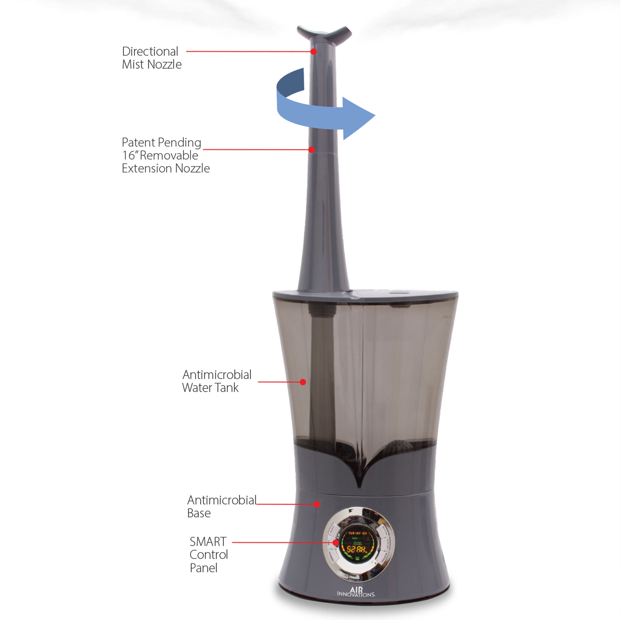 Air Innovations Ultrasonic Cool Mist Aromatherapy Digital Humidifier (Damaged) - VMInnovations