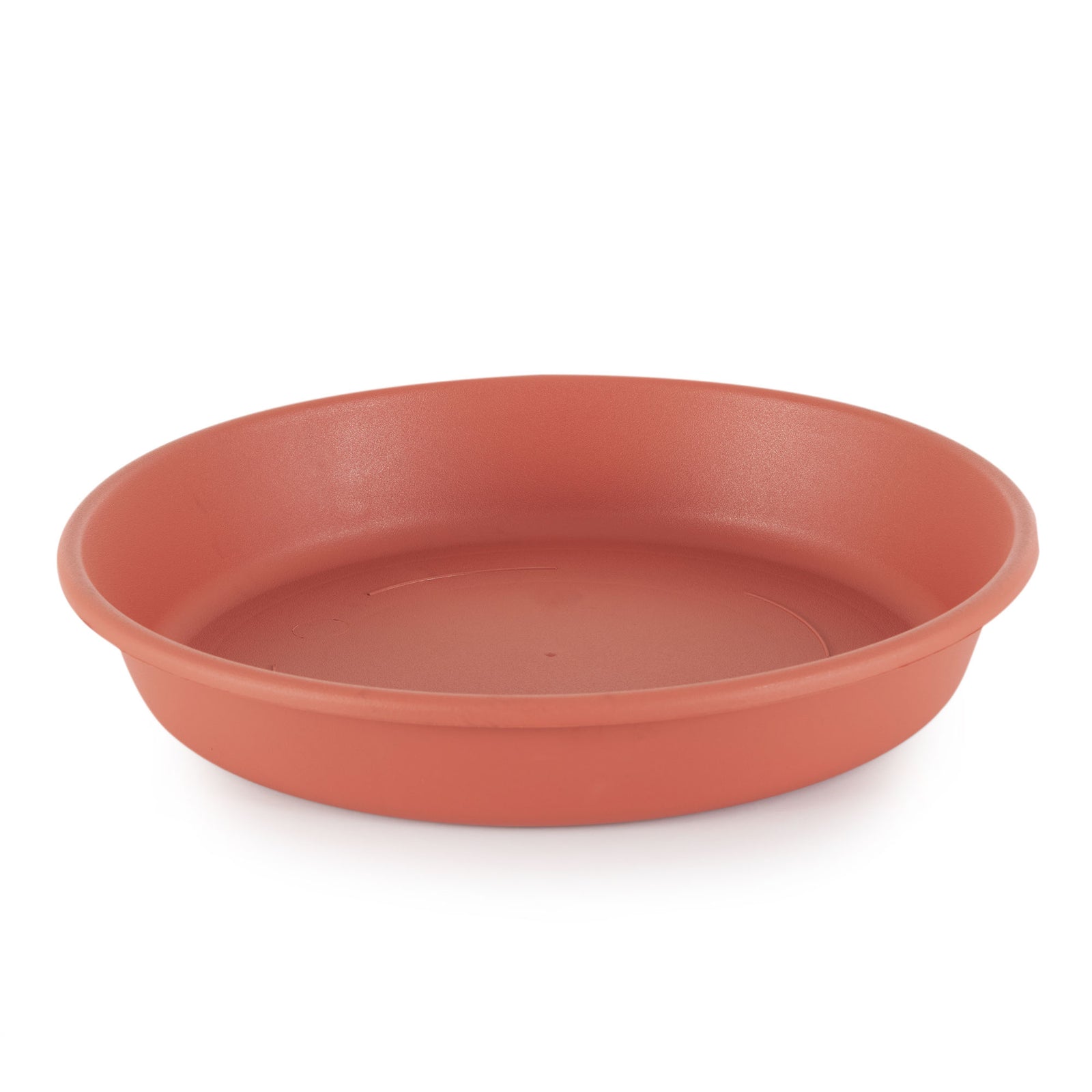 HC Companies Classic Plastic 12 Inch Round Plant Flower Pot Tray Saucer, Clay - VMInnovations