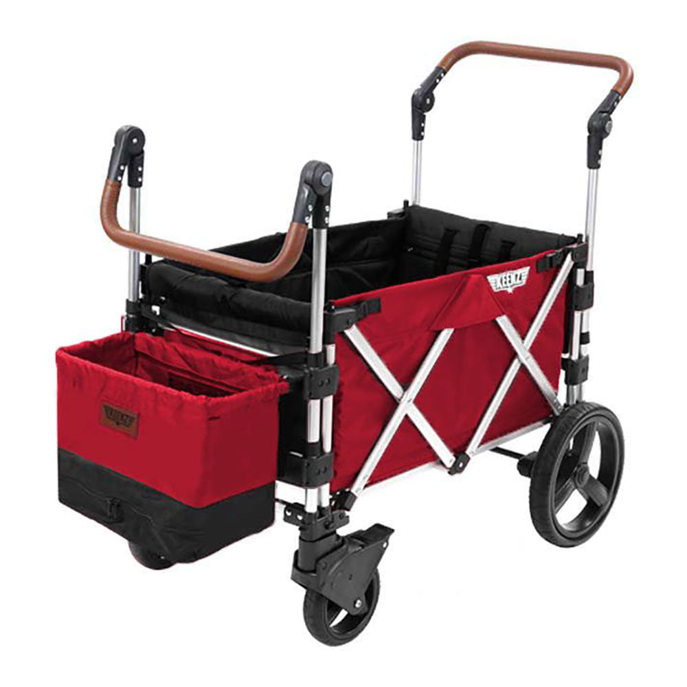 Keenz 7S Baby Toddler Kids Wheeled Stroller Wagon with Canopy, Red (Open Box)