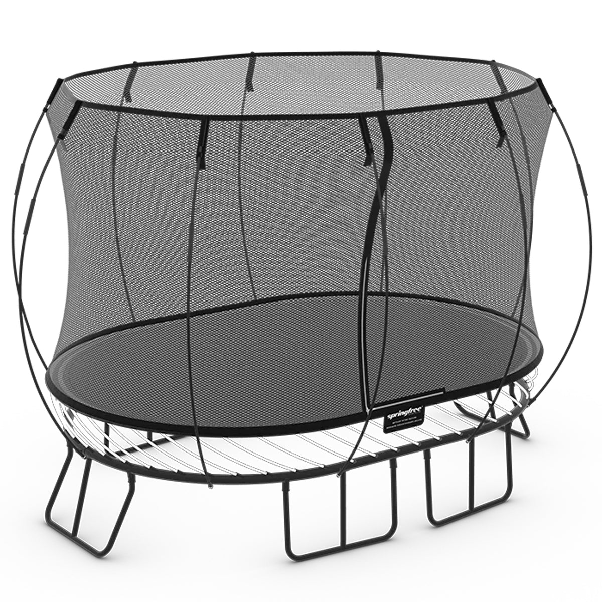 Springfree Trampoline Kids Oval 8 x 11 Ft Trampoline w/ Enclosure (For Parts)
