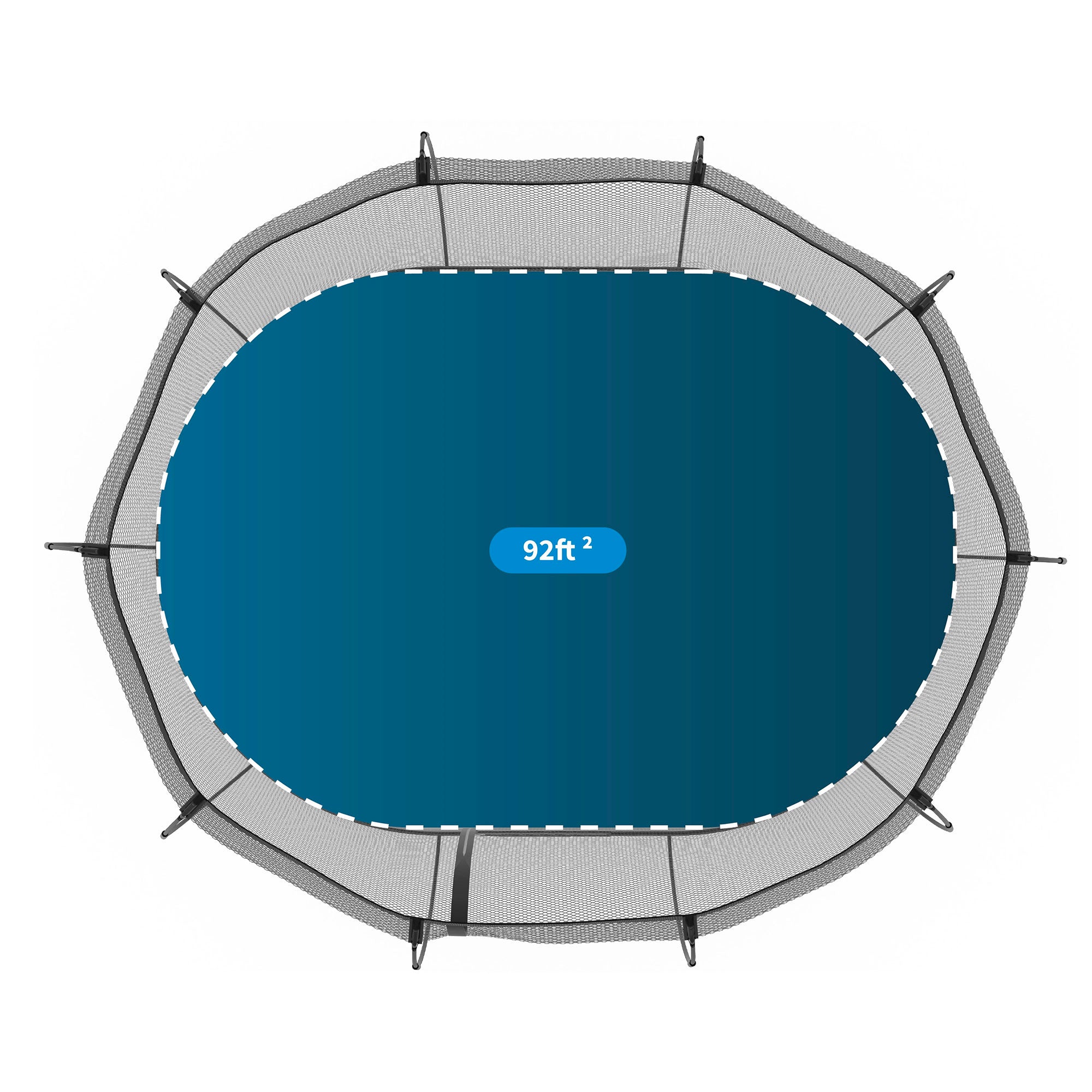 Springfree Trampoline Kids Oval 8 x 13 Ft Trampoline w/ Enclosure (For Parts) - VMInnovations