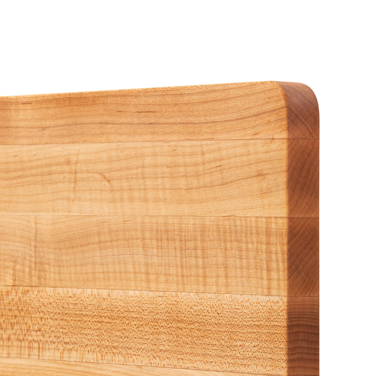 John Boos Chop N Slice Small Maple Wood Edge Grain Cutting Board, 16" x 10" x 1" - VMInnovations