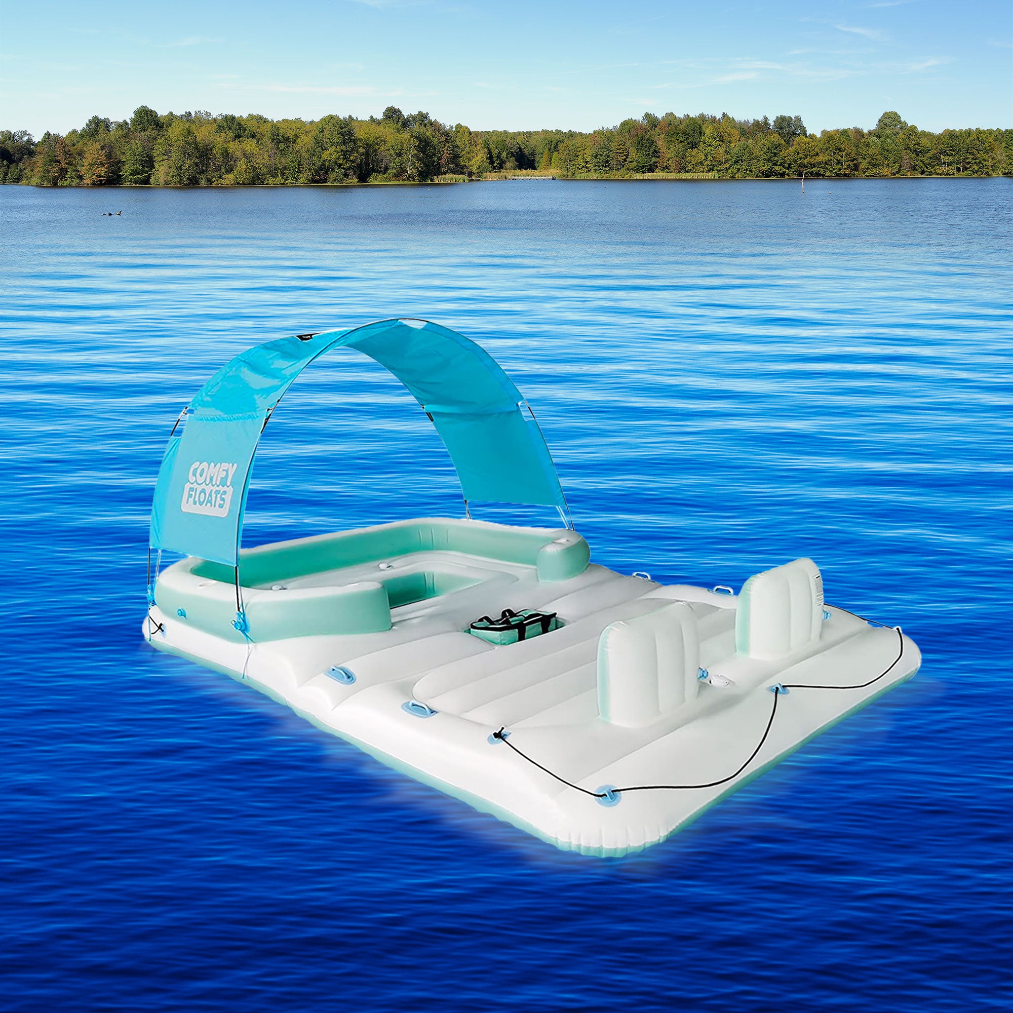 COMFY FLOATS 13 Foot Misting Inflatable Float, Green (For Parts) - VMInnovations