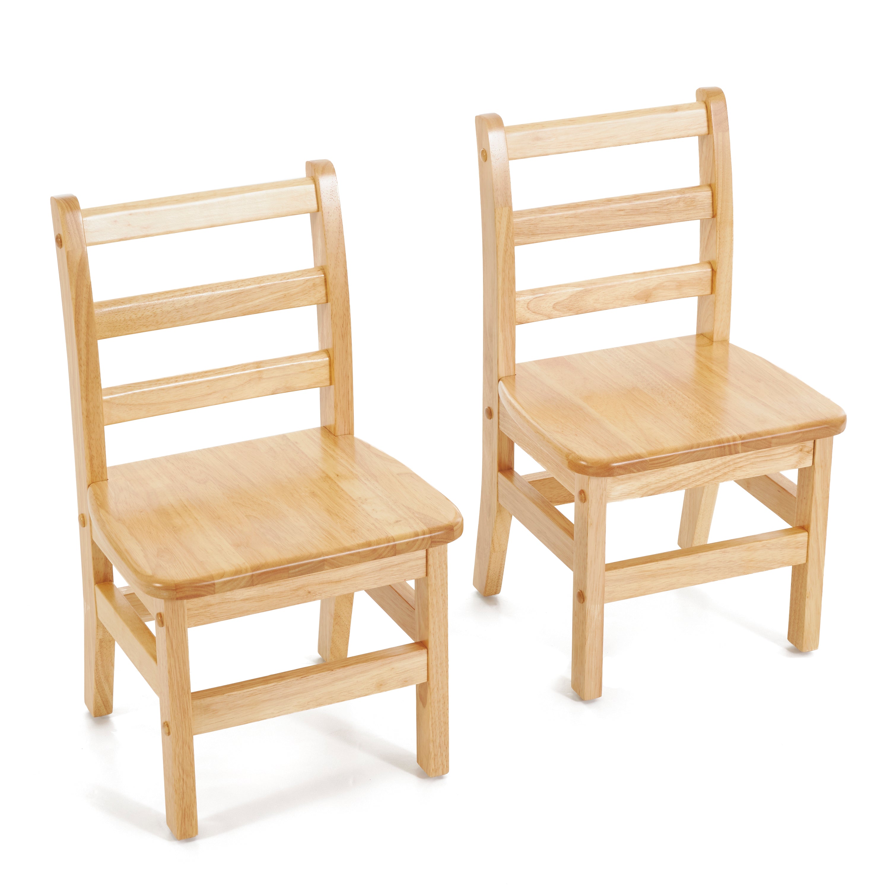 ECR4Kids 30 Inch Hardwood Round Table w/ 2 Chair Play Set for Activities (Used) - VMInnovations