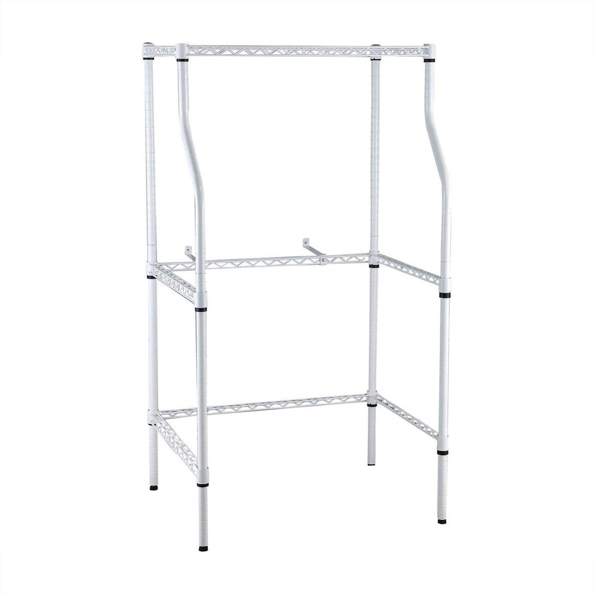 Magic Chef Compact Adjustable Powder Coat Metal Laundry Drying Rack Stand, White (Refurbished)