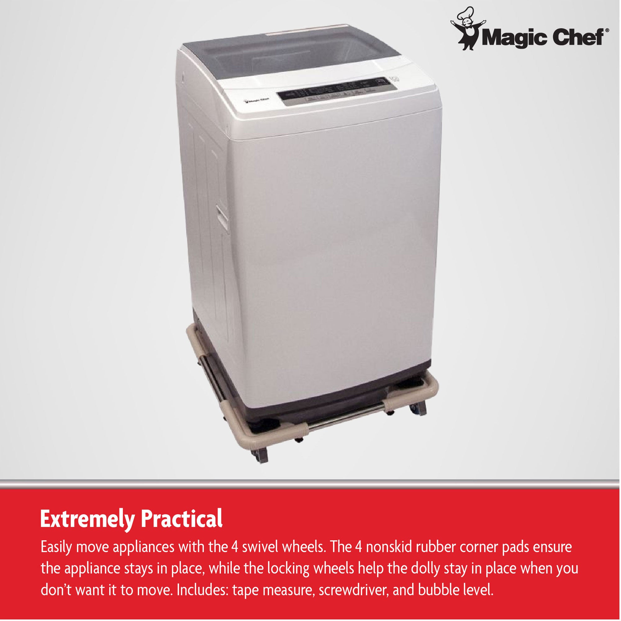 Magic Chef Adjustable Compact Washer Washing Machine Dolly Accessory (Used) - VMInnovations