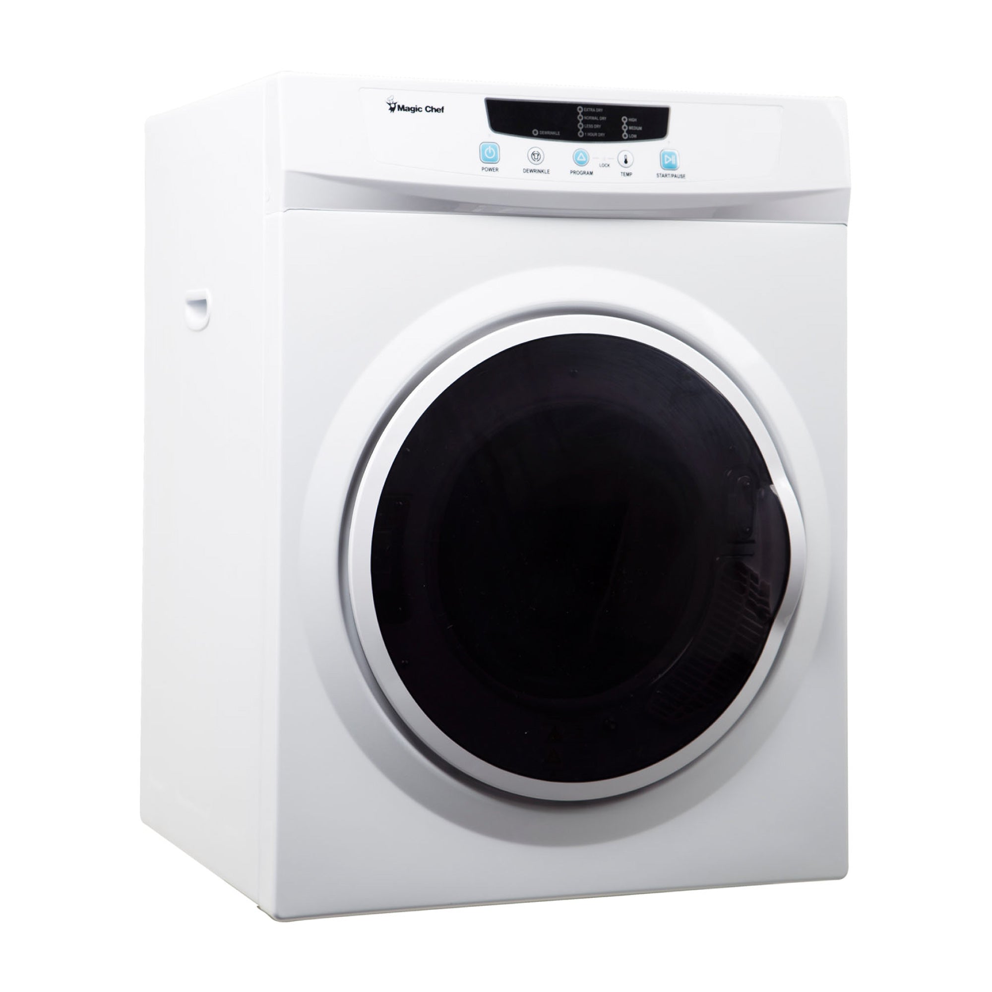 Magic Chef 3.5 Cubic Feet Compact Home Laundry Dryer Machine, White (Open Box)