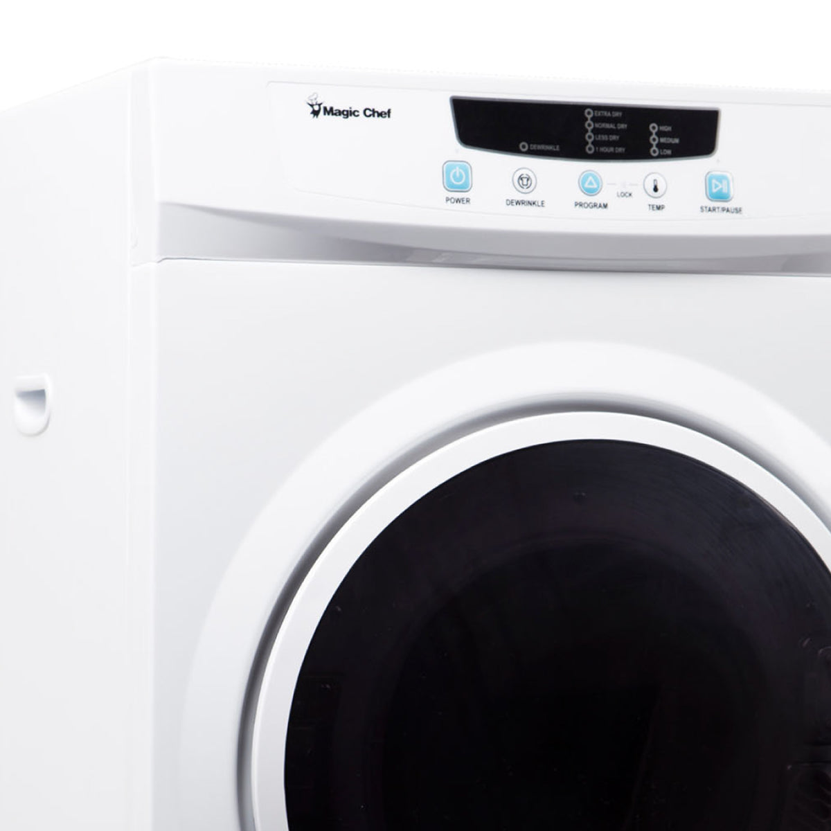 Magic Chef 3.5 Cubic Feet Compact Home Laundry Dryer Machine, White (Open Box)