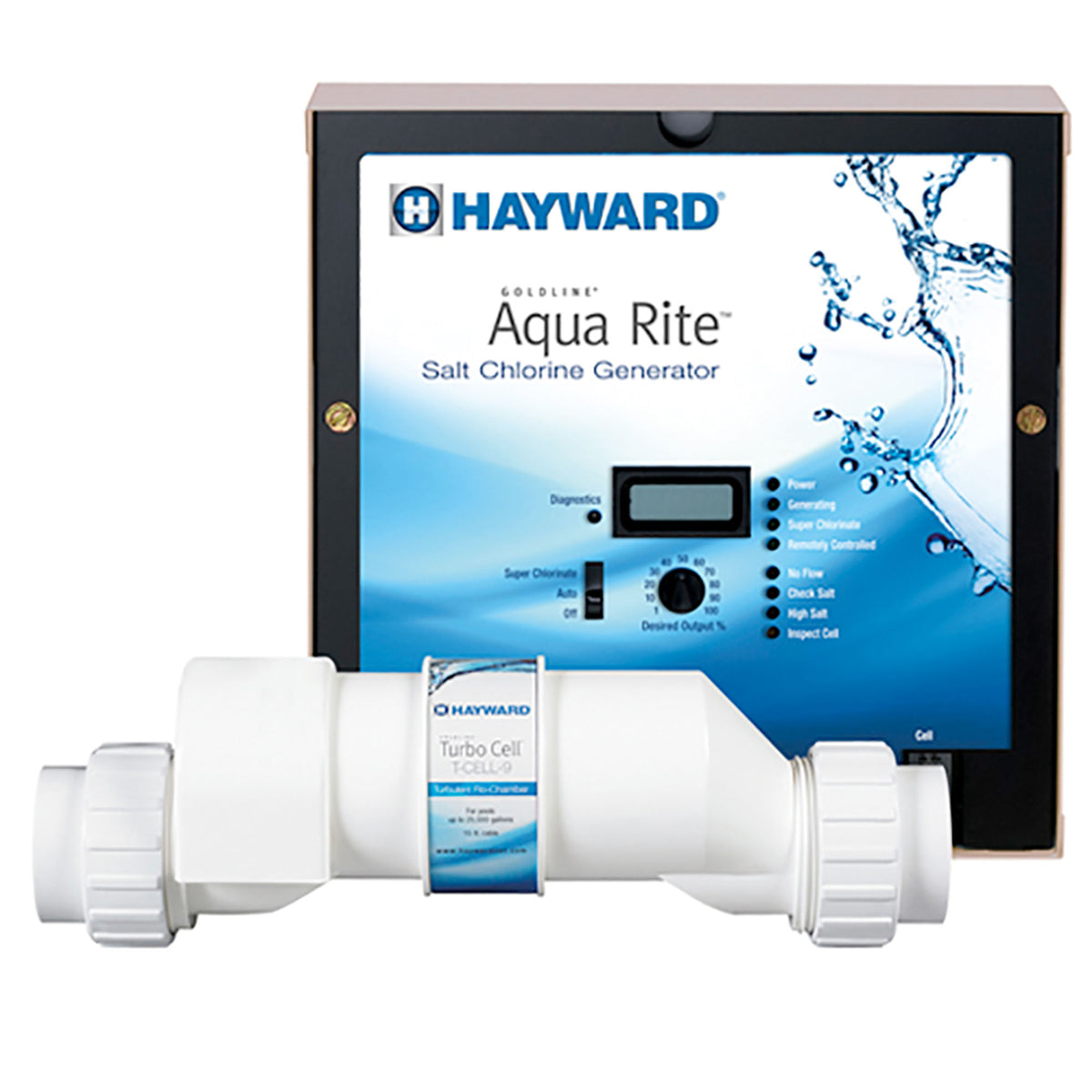 Hayward AquaRite Salt Chlorinator with TurboCell for 40K Gal Pools (For Parts)