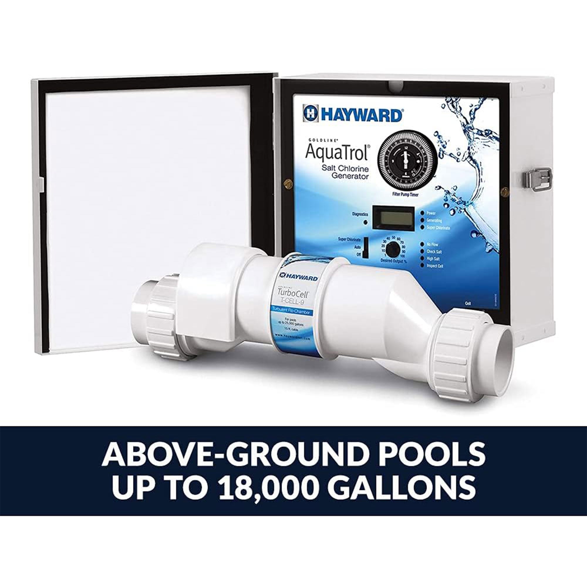 Hayward AquaTrol Salt Chlorinator System with TurboCell for Pools (Open Box)