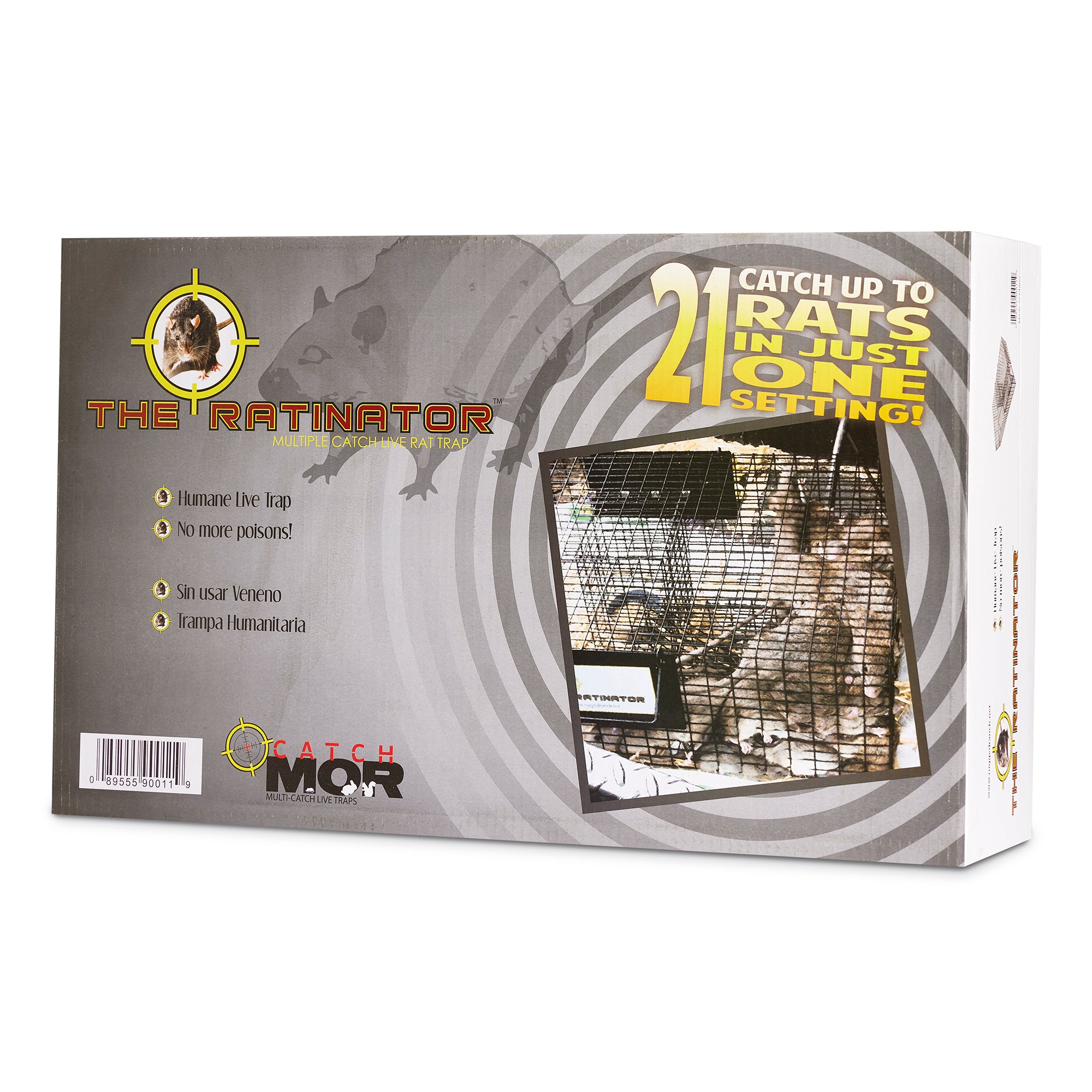 Rugged Ranch RATTR Ratinator Live Rat Squirrel Chipmunk Metal 2 Door Trap Cage - VMInnovations