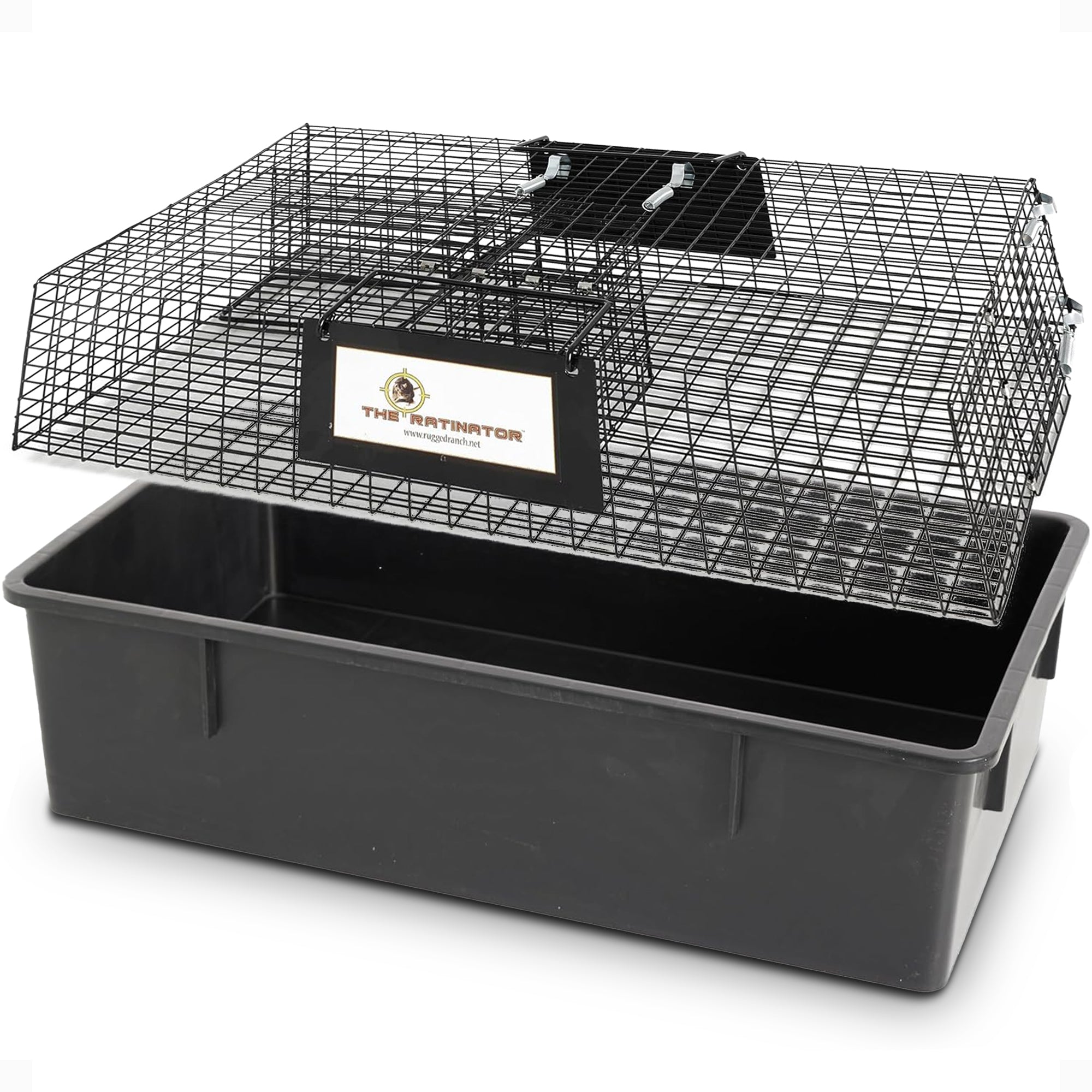 Rugged Ranch Ratinator Live Rat Squirrel Chipmunk Metal 2 Door Trap Cage (Used)