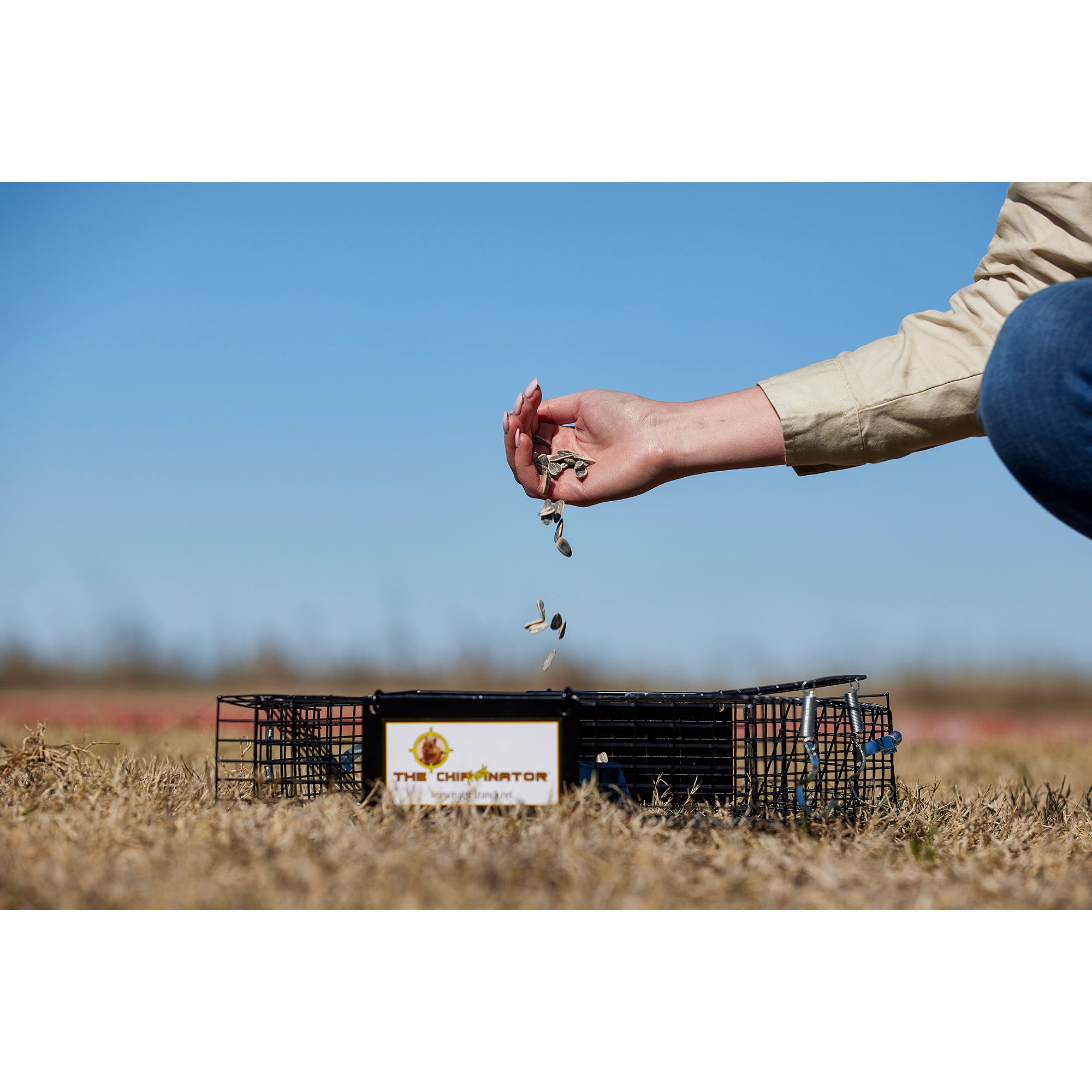 Rugged Ranch Chipmunkinator Live Chipmunk Squirrel Metal 2 Door Trap Cage (Used) - VMInnovations
