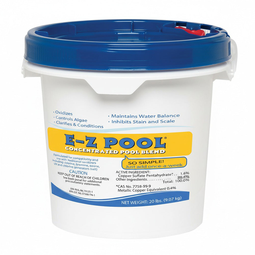 E-Z Pool Weekly All in 1 Concentrated Pool Care Solution Blend, 20 Pound Bucket