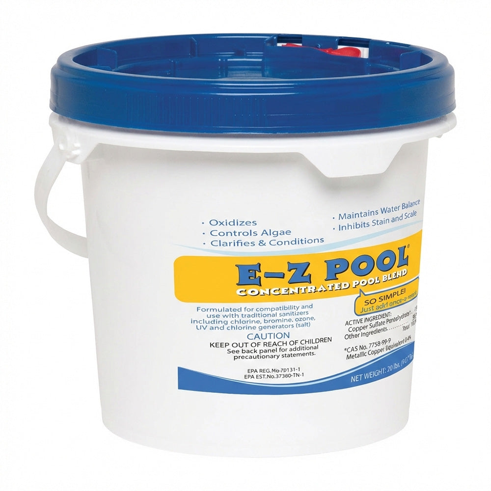 E-Z Pool Weekly All in 1 Concentrated Pool Care Solution Blend, 20 Pound Bucket