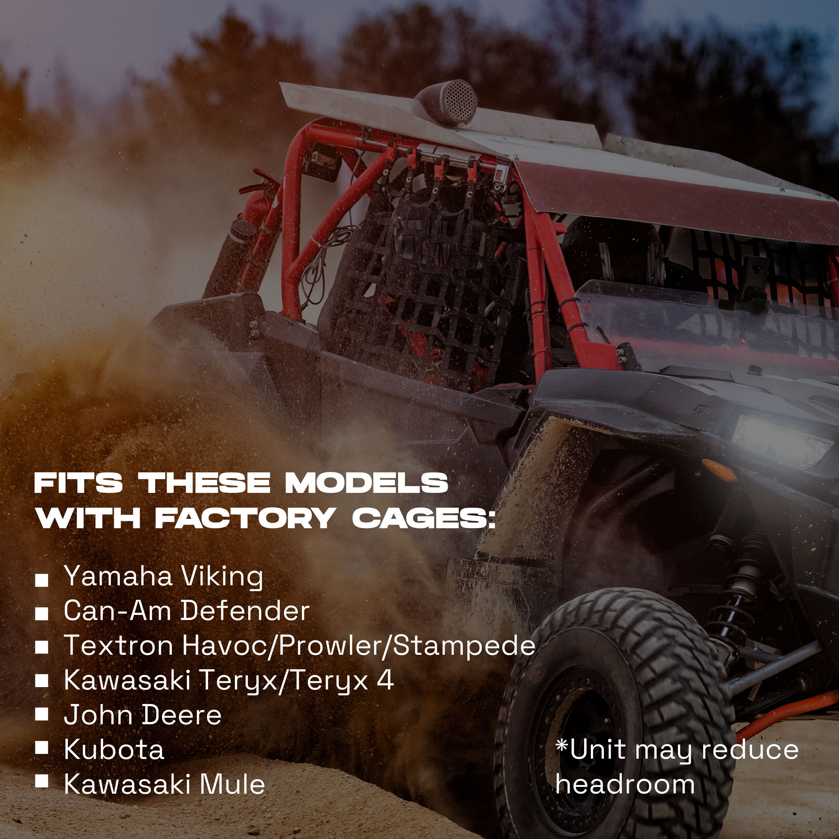 MTX Mud Series Bluetooth 4 Speaker Overhead UTV Audio Sound Bar System(Open Box) - VMInnovations