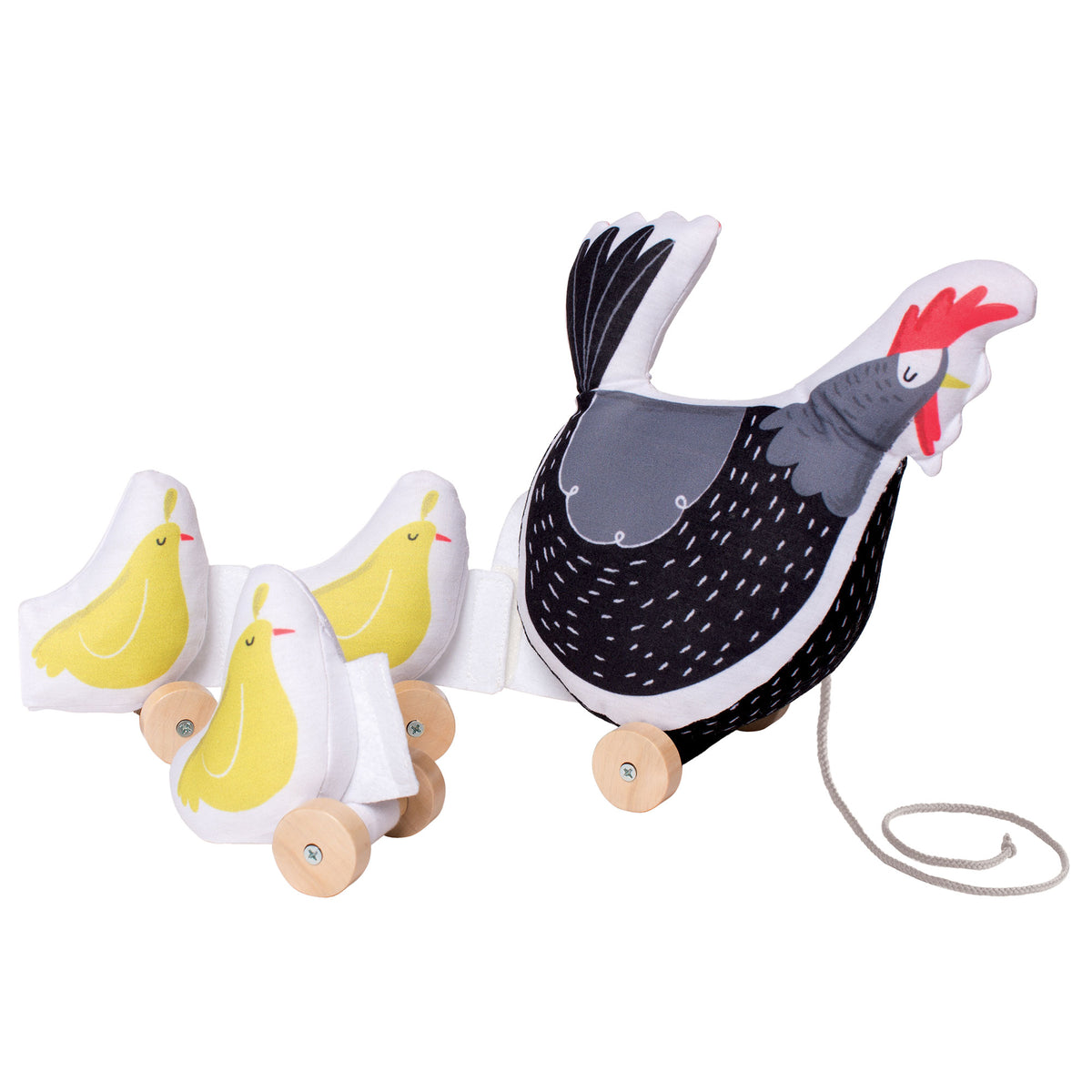 Manhattan Farmer's Market Chicken Pull Along Preschool Toddler Toy (Open Box)