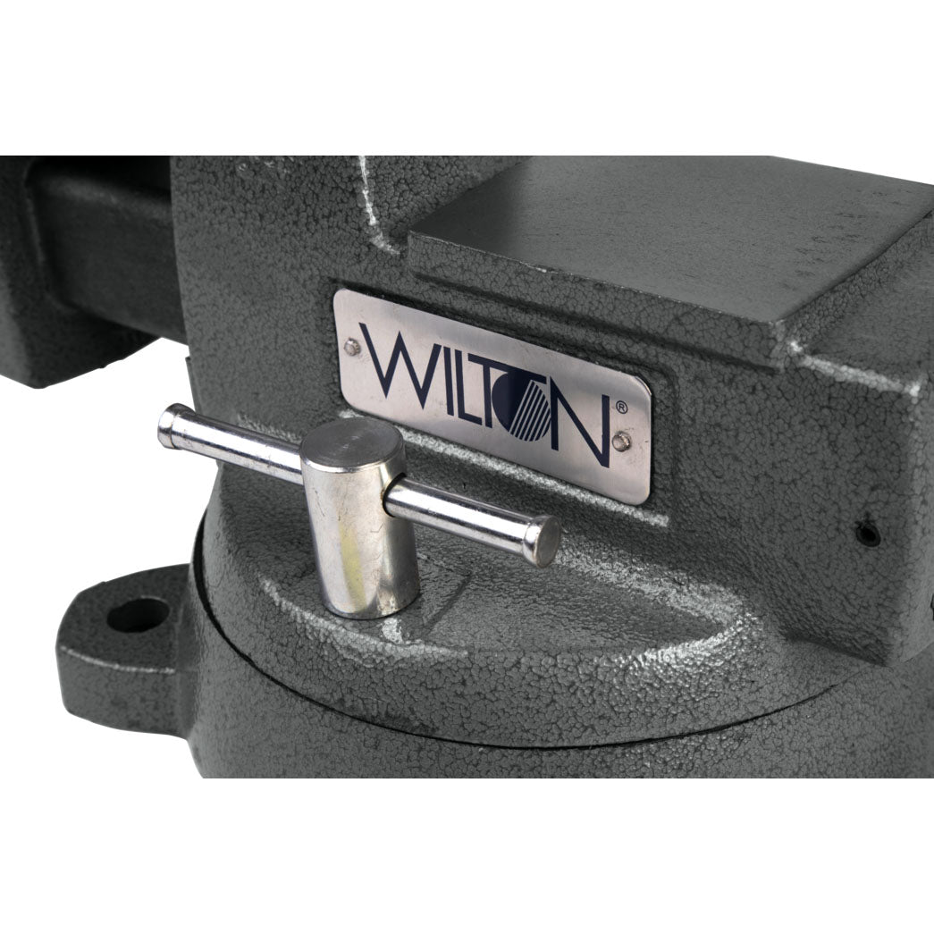 Wilton Tools 6" Wide Jaw 5 3/4" Opening Steel Swivel Base Mechanics Vise (Used)