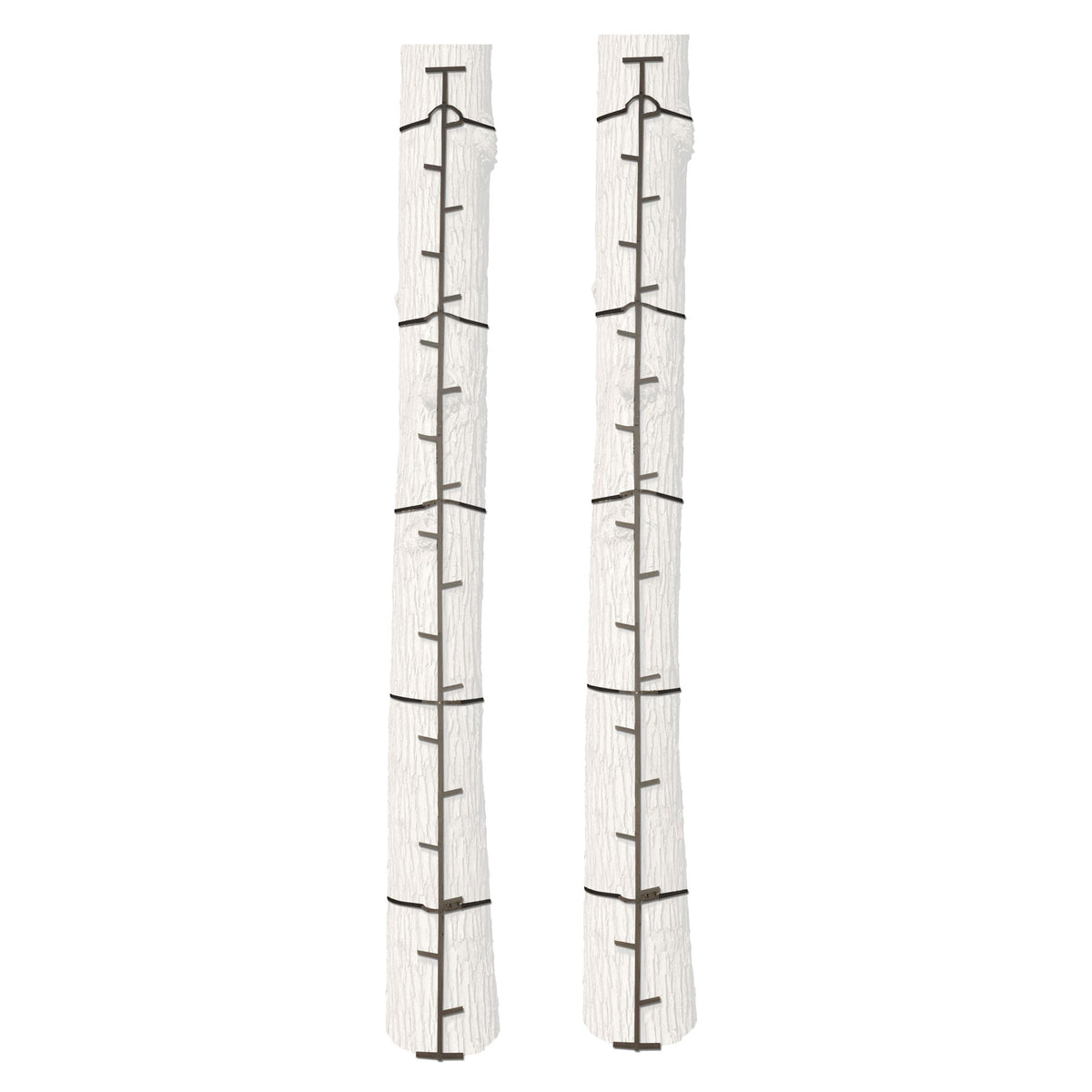 Big Game Hunting Quick Stick Steel Ladder Tree Climbing System, 20 Foot (2 Pack)