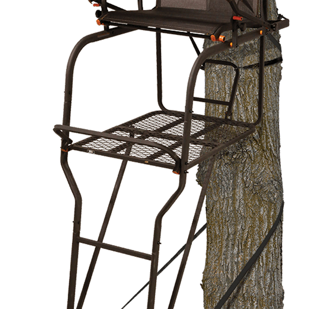 Big Game Hunter HD 1.5 Deer Hunting 18.5 Foot 1 Person Ladder Tree Stand, 2 Pack - VMInnovations