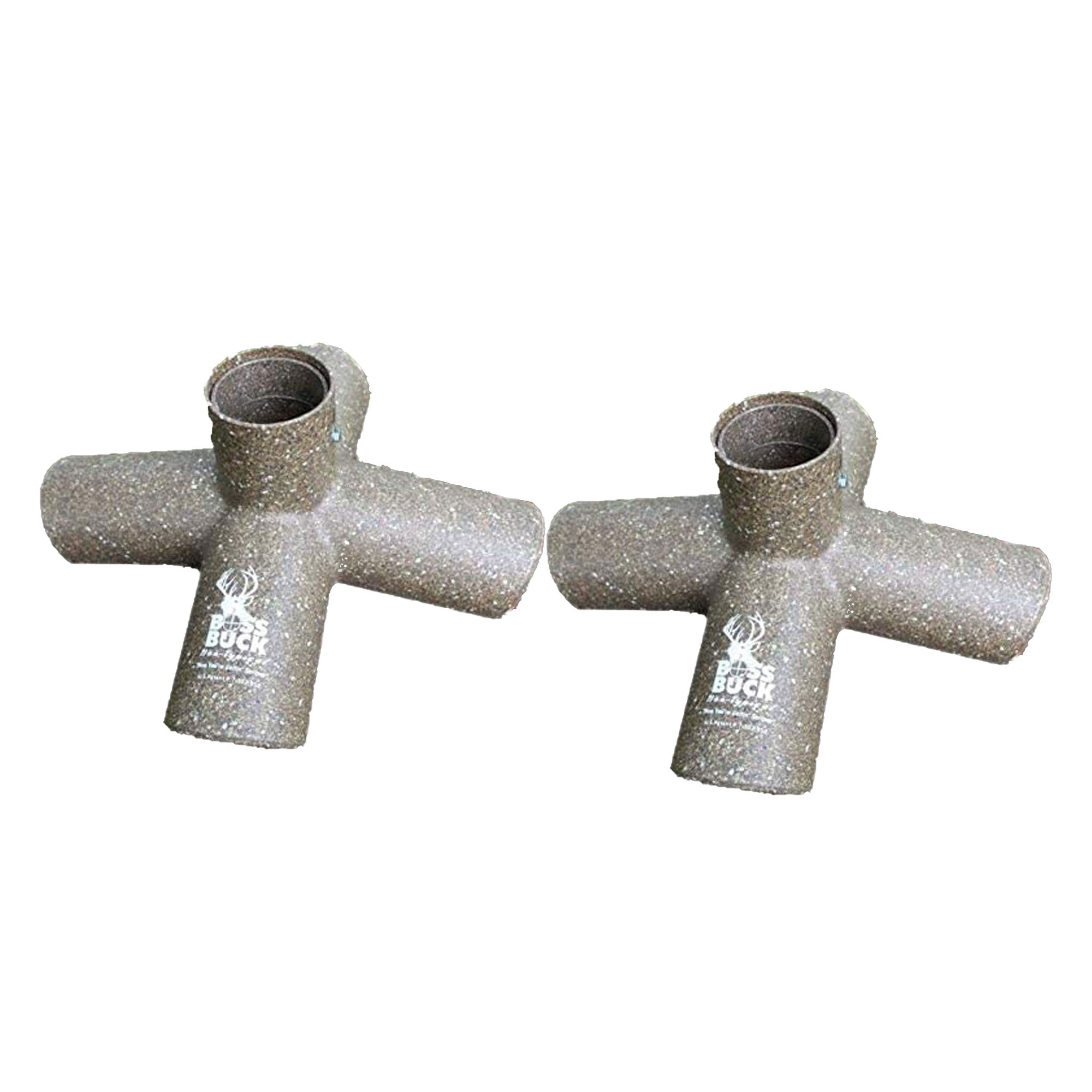 Boss Buck BB-1.8 Hunting Game Deer Food Feeder with 4 8-Inch Feed Ports (2 Pack) - VMInnovations