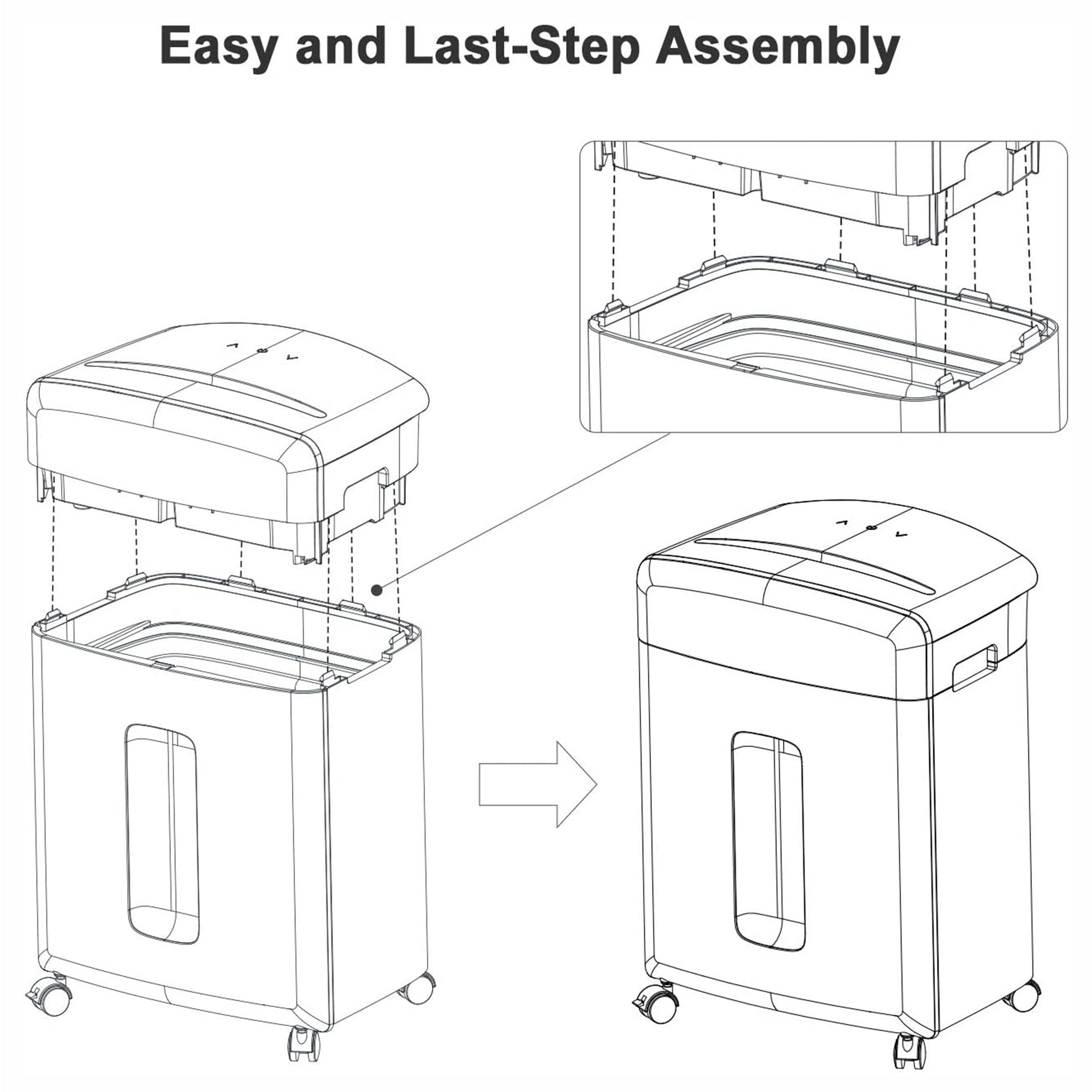 Bonsaii Sheet High Security Micro Cut Paper and Credit Card Shredder (Open Box) - VMInnovations
