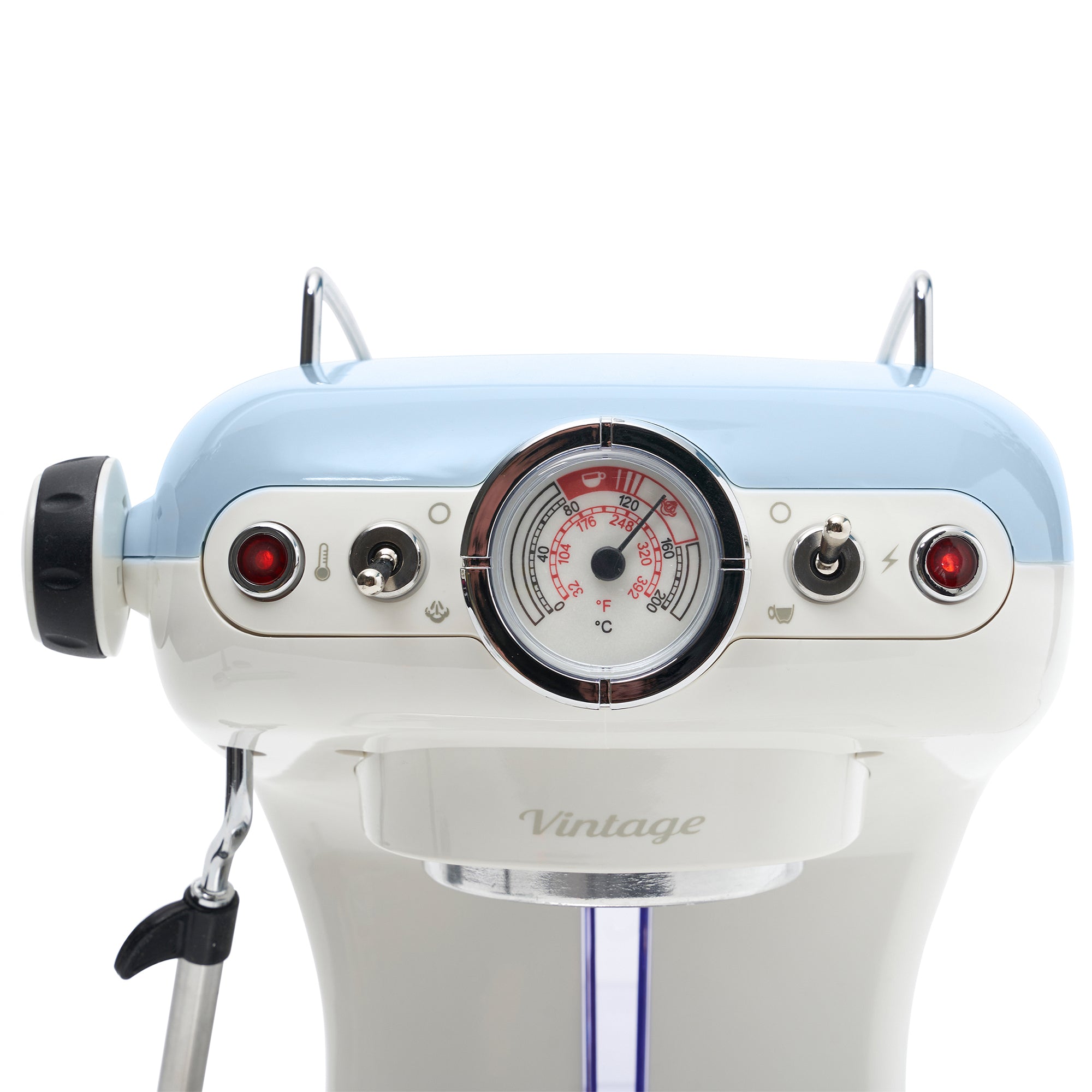 Ariete Vintage 850W 0.9L Countertop Espresso Coffee Machine, Blue (For Parts) - VMInnovations