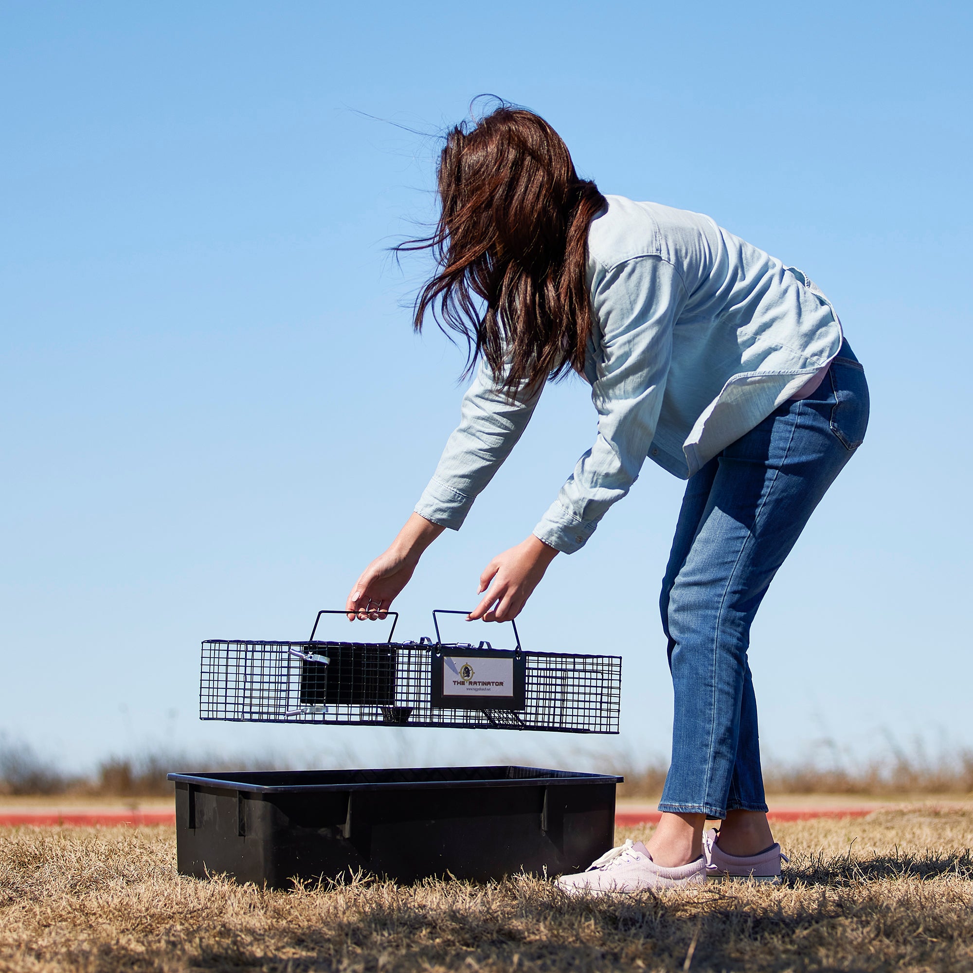 Rugged Ranch RATTR Ratinator Live Rat Squirrel Chipmunk Metal 2 Door Trap Cage - VMInnovations