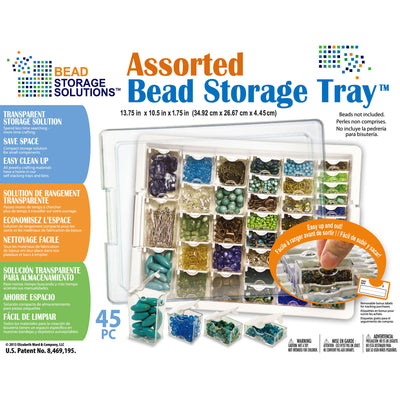 Elizabeth Ward Bead Storage Solutions 45 Piece Craft Supplies Organizer (Used)