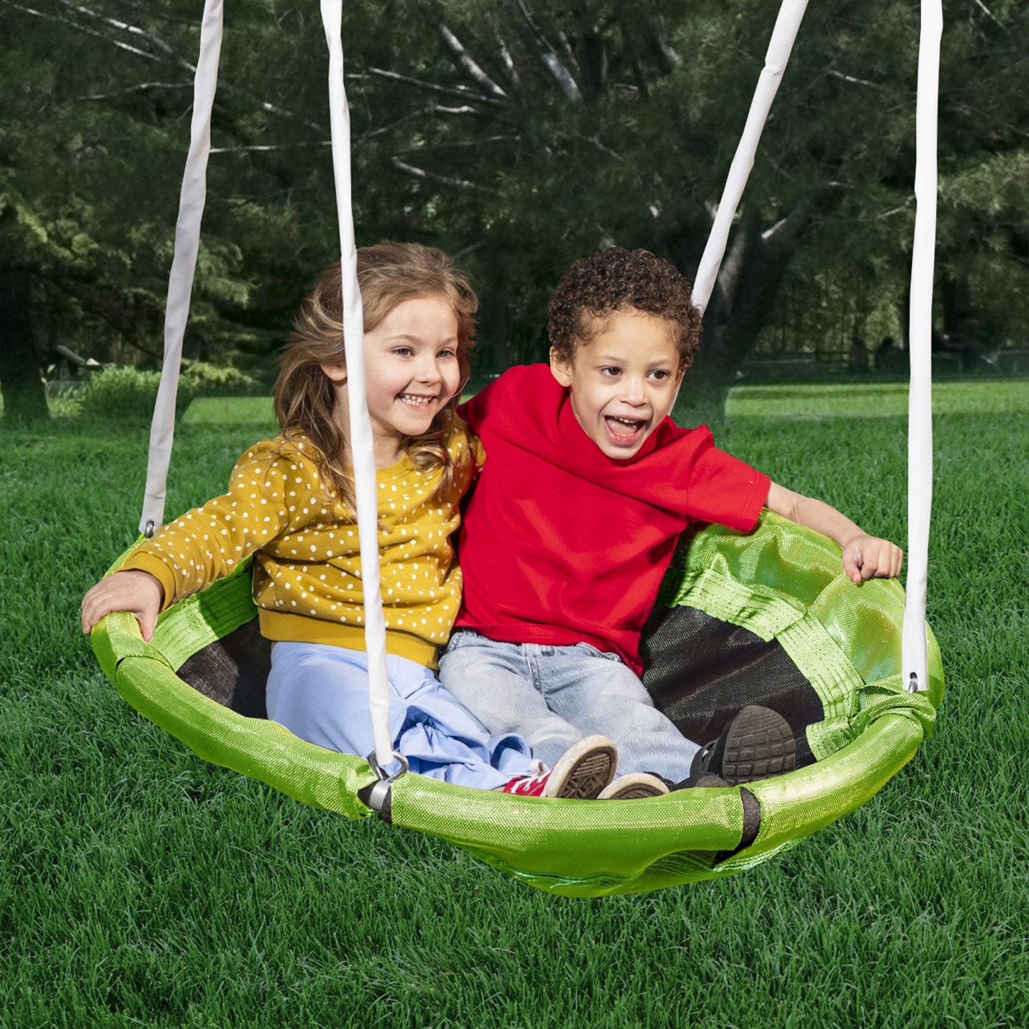 XDP Recreation Surf N Swing 5 Station Outdoor Swing and Play Set with Slide - VMInnovations