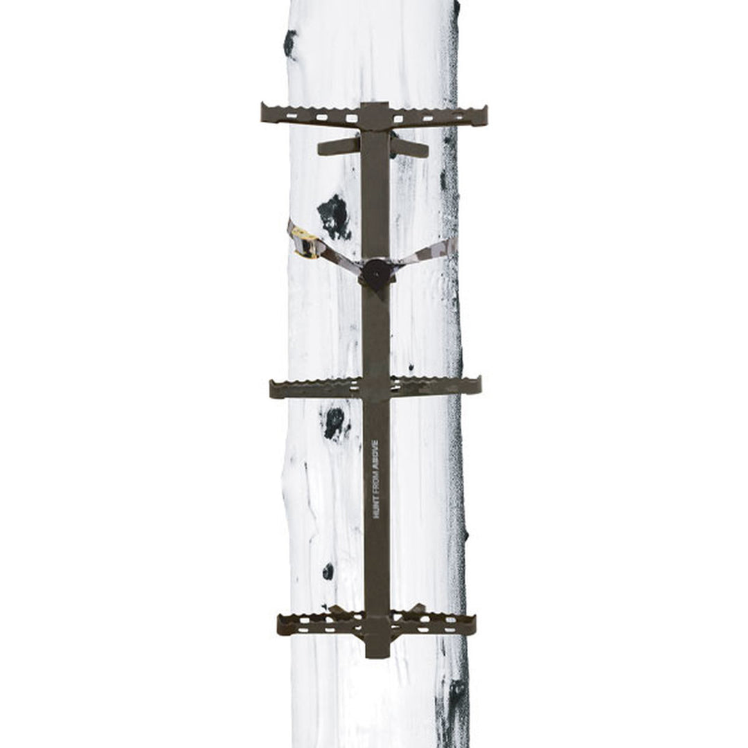 Hawk Ranger Traction Climbing Sticks with Treestand and Full Body Safety Harness - VMInnovations